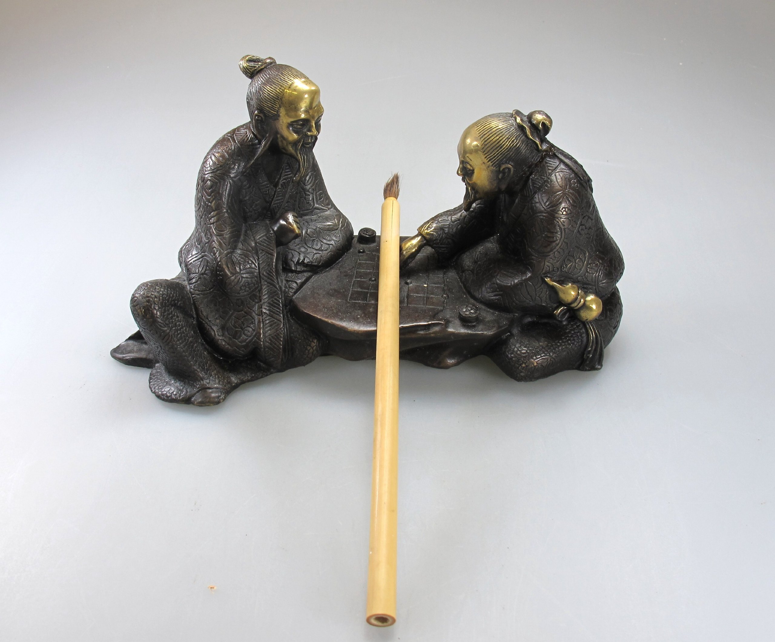 置物 飾り レア物 骨董品　銅製 楽天市場】青銅器 西周 人面文 盛酒器 開運置物 出土品 高さ約