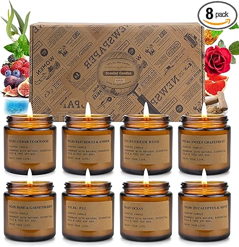 Scented Candle Set 8 Pack