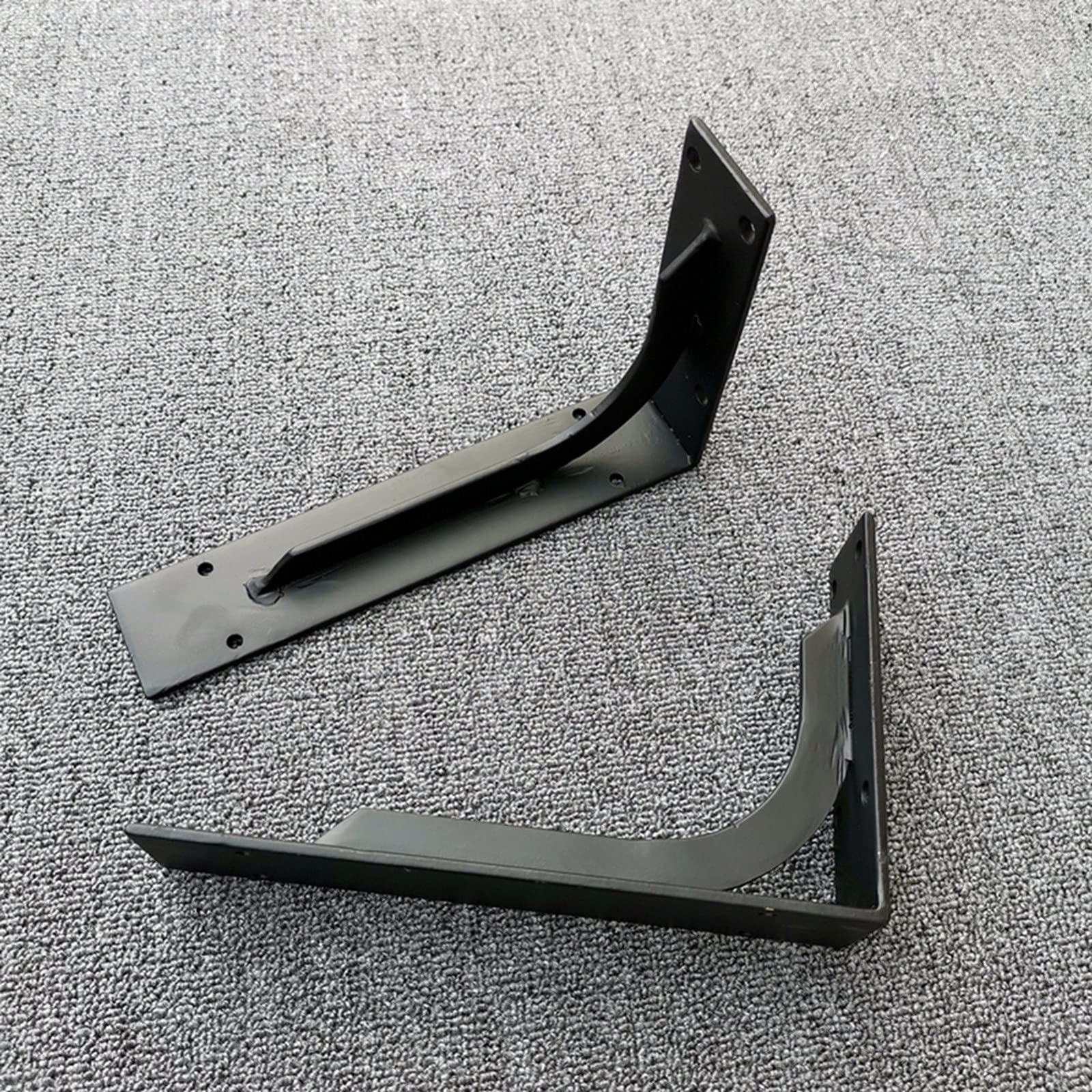 Staffe per Mensola Pesante, Triangolare Supporto per Mensole Pesanti Appesa a Muro Supporti Ripiani,Per Casa Bagno Soggiorno Cucina,Carico 250 kg,Negro,2 Pezzi(Size:50×25cm)