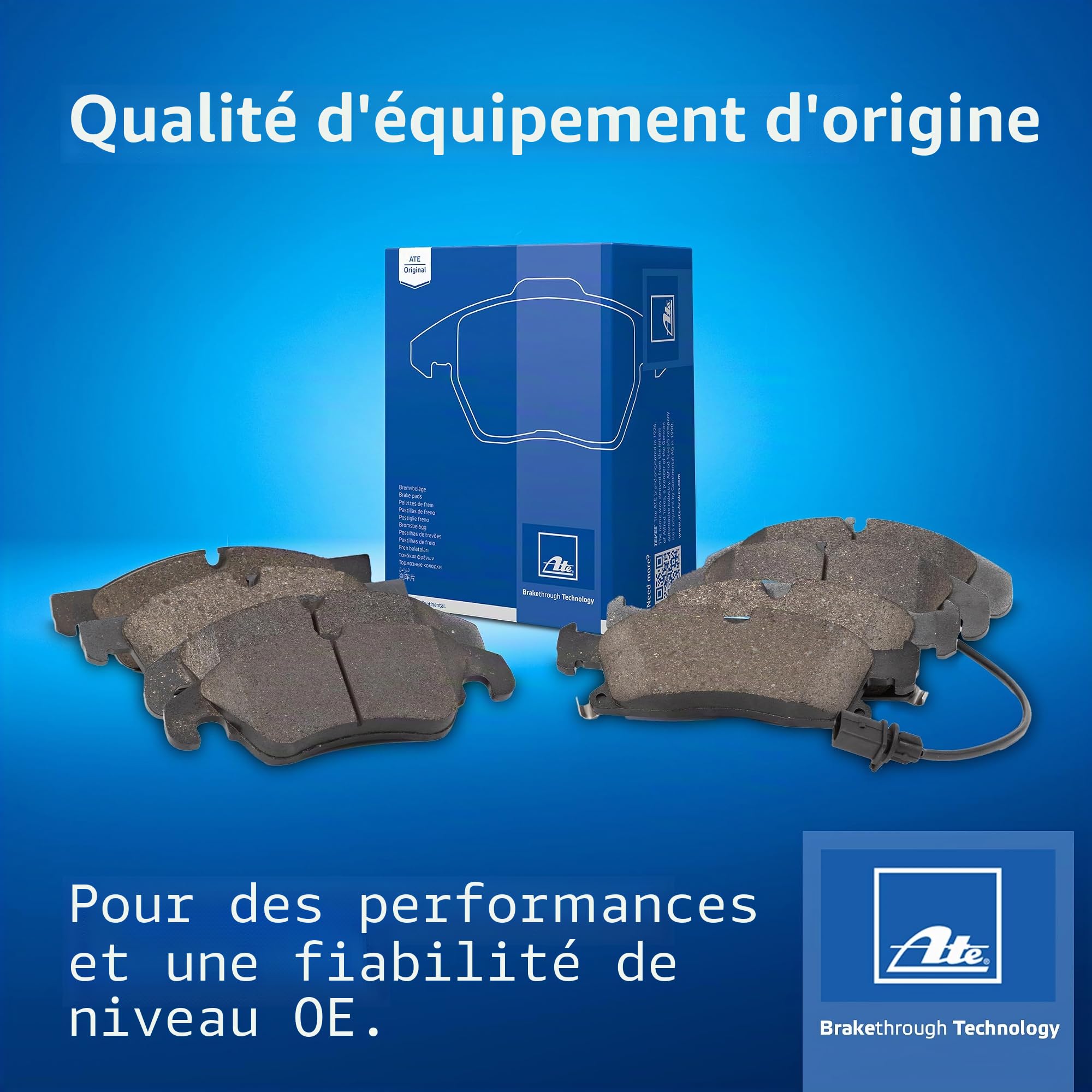 ATE 13.0460-7294.2 Lot de 4 plaquettes de frein arrière