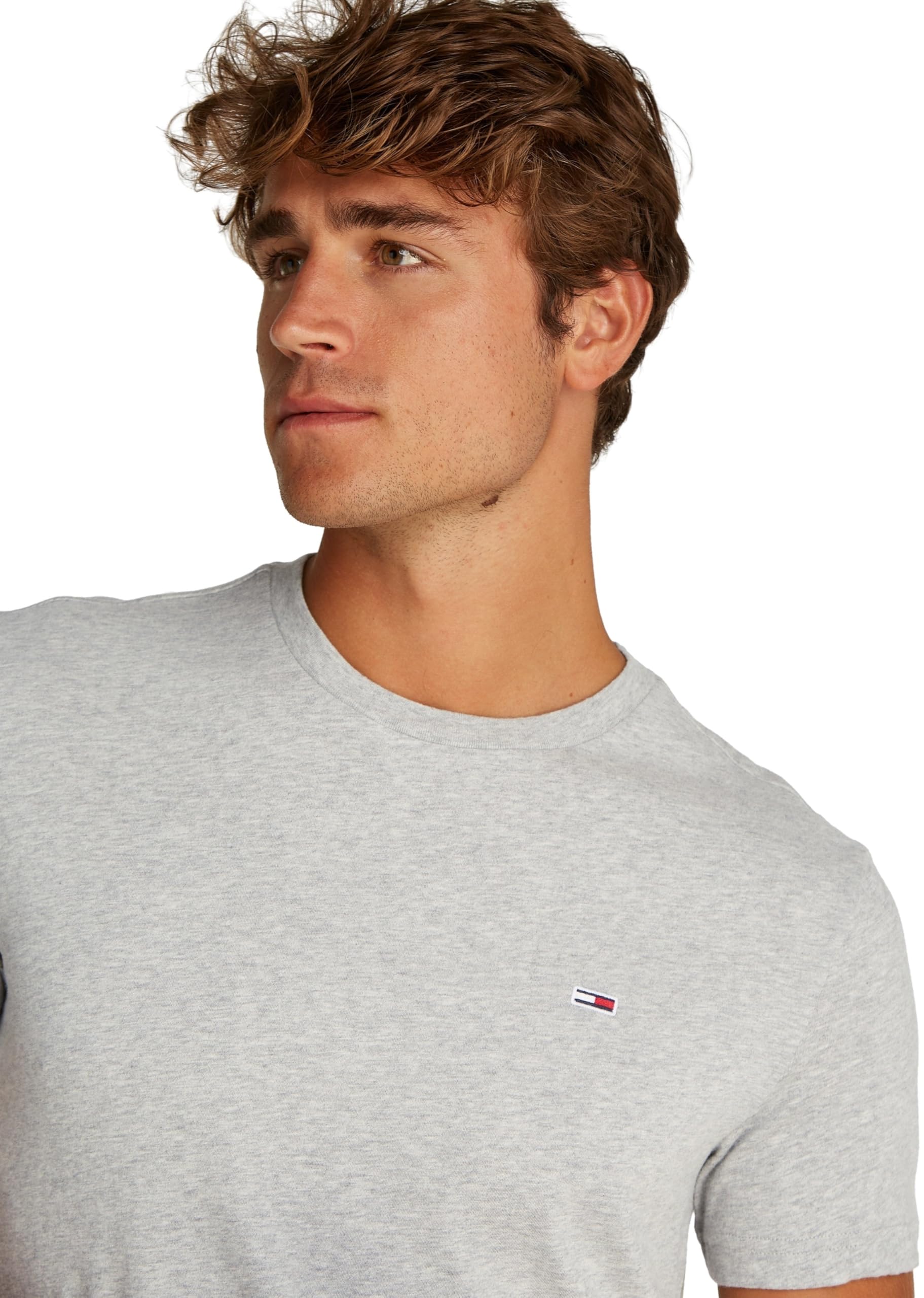 Tommy Jeans T-Shirts Manches Courtes Lot de 2 Homme Xslim Jersey en Coton