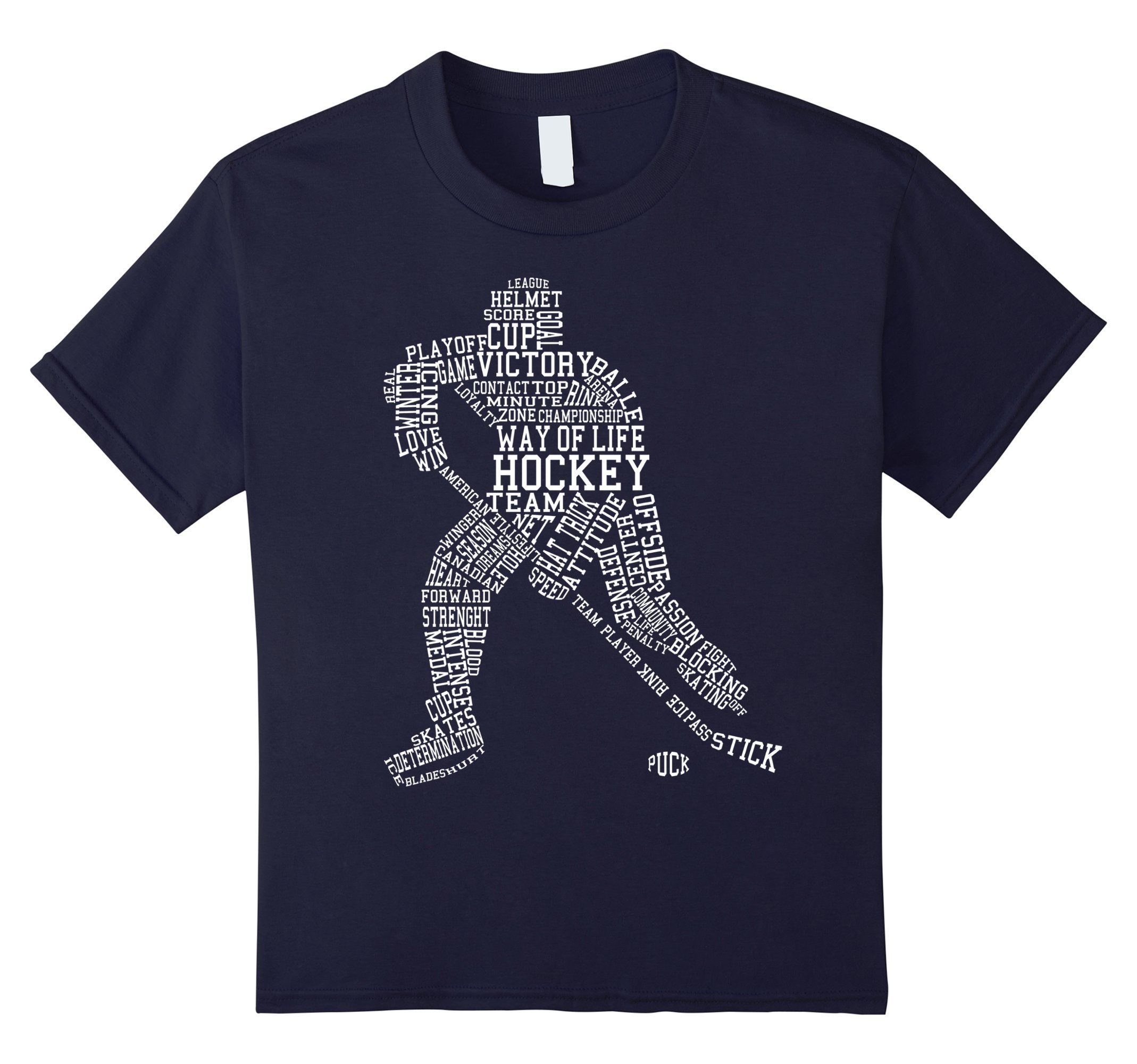 Ice Hockey Shirt: Words Terms Vocabulary Player Gift T-Shirt