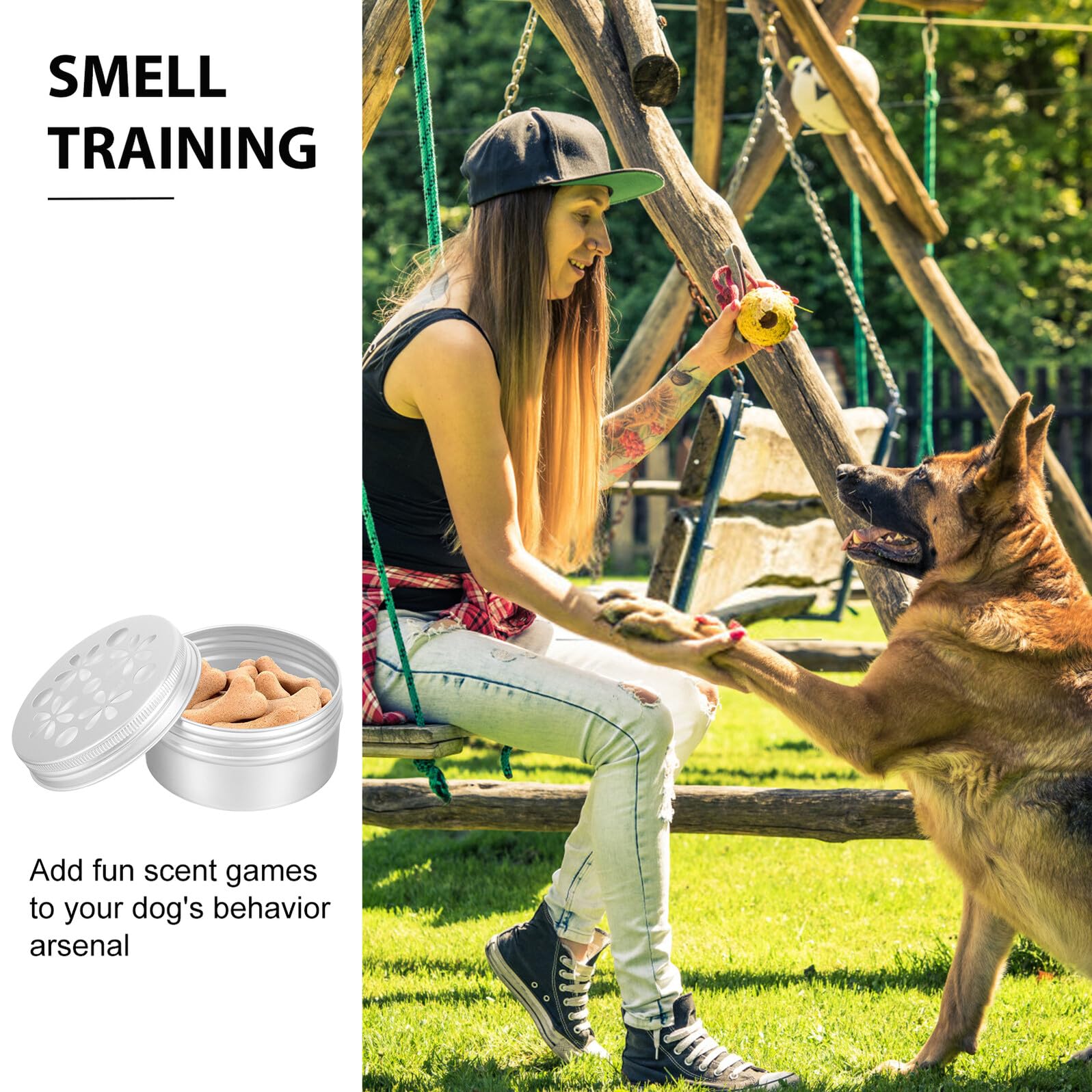 GALPADA 10 Piezas Cajas de Aroma para Adiestramiento Canino Equipo de Adiestramiento Canino Latas Metálicas Tapa para Perros para Entrenamiento de Olfato