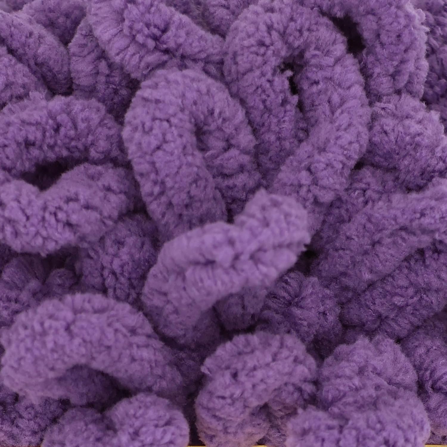 JubileeYarn Fun Finger Loops Yarn - 100g/Skein Jumbo Polyester - Grape Compote - 4 Skeins