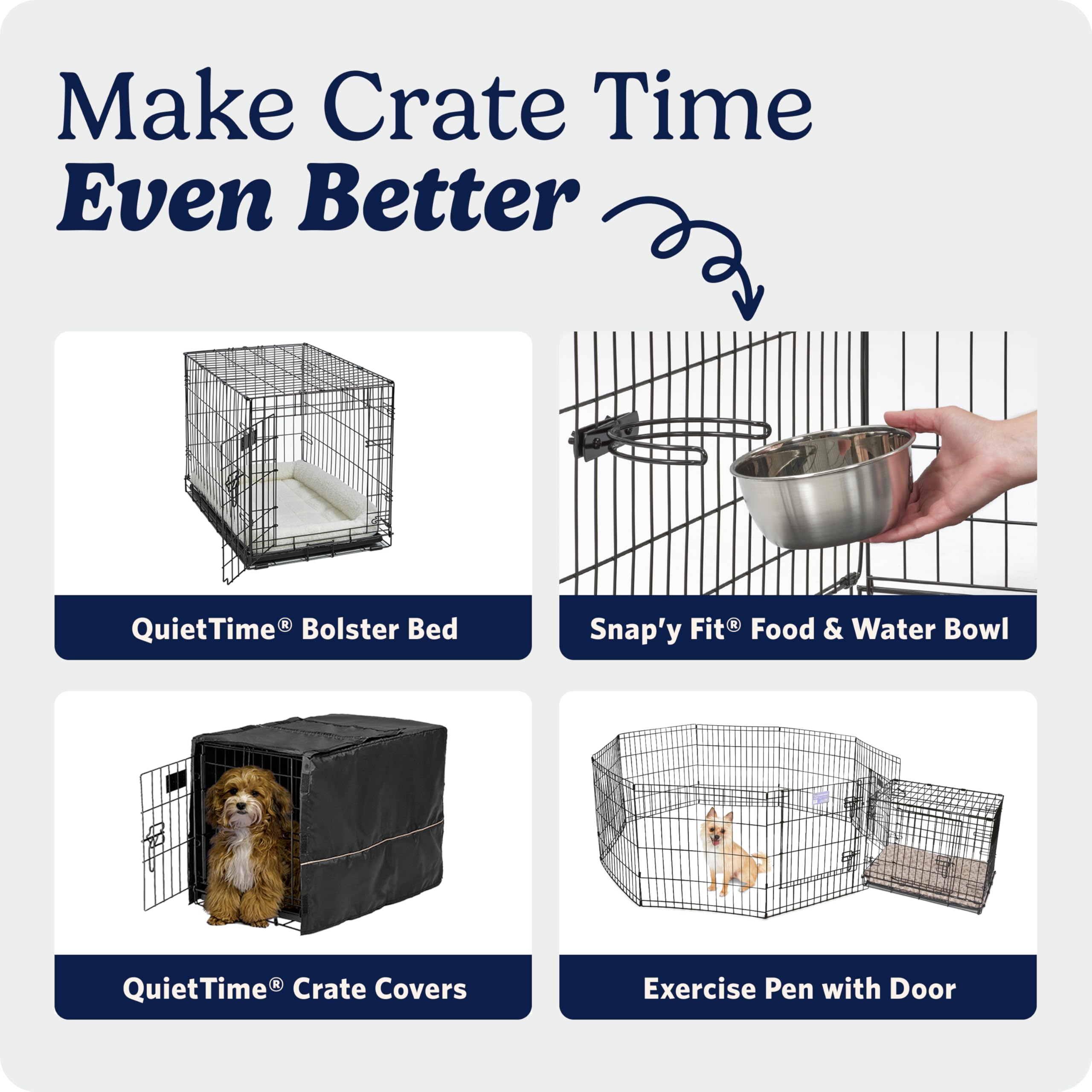 MidWest Homes for Pets Nowo ulepszona pojedyncza skrzynia dla psa iCrate o długości 60,96 cm, zawiera szczelną patelnię, nóżki chroniące podłogę, panel działowy i nowe opatentowane funkcje, różowy,