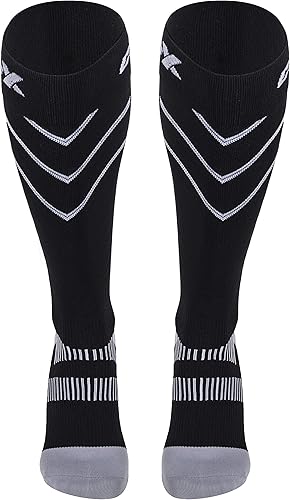 CSX - Calcetines de compresión de 20 a 30 mmHg para hombres y mujeres, hasta la rodilla, soporte de recuperación, ajuste deportivo atlético,