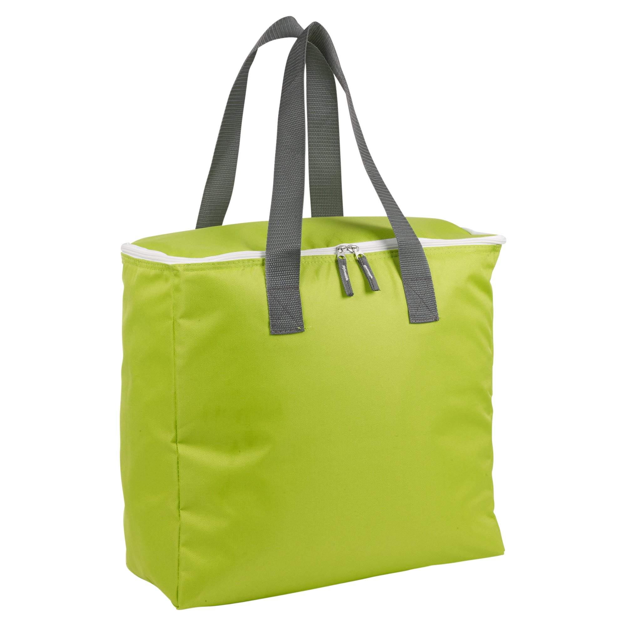 Large Foldable Insulated Cooler Freezer Bag - 12 Liters (Lime Green)