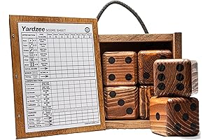 Yardzee Yard Dice Set: Giant Outdoor Family Game for All Ages