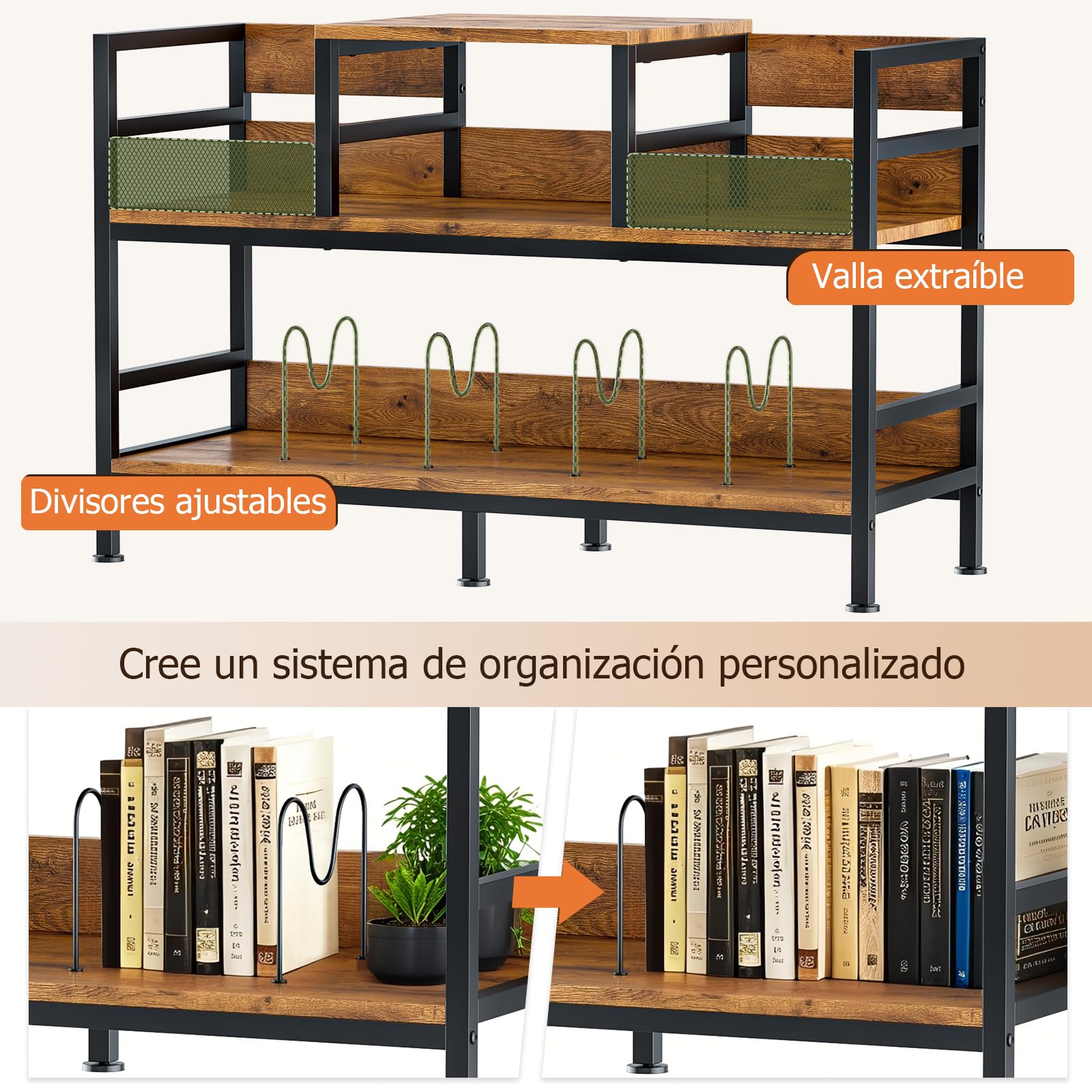 Mobile per giradischi con archiviazione in vinile, scaffale retrò a 3 livelli per CD e DVD, supporto per lettore di dischi e altoparlanti, capacità 350 LPs, 116,5 × 37 × 77,5 cm