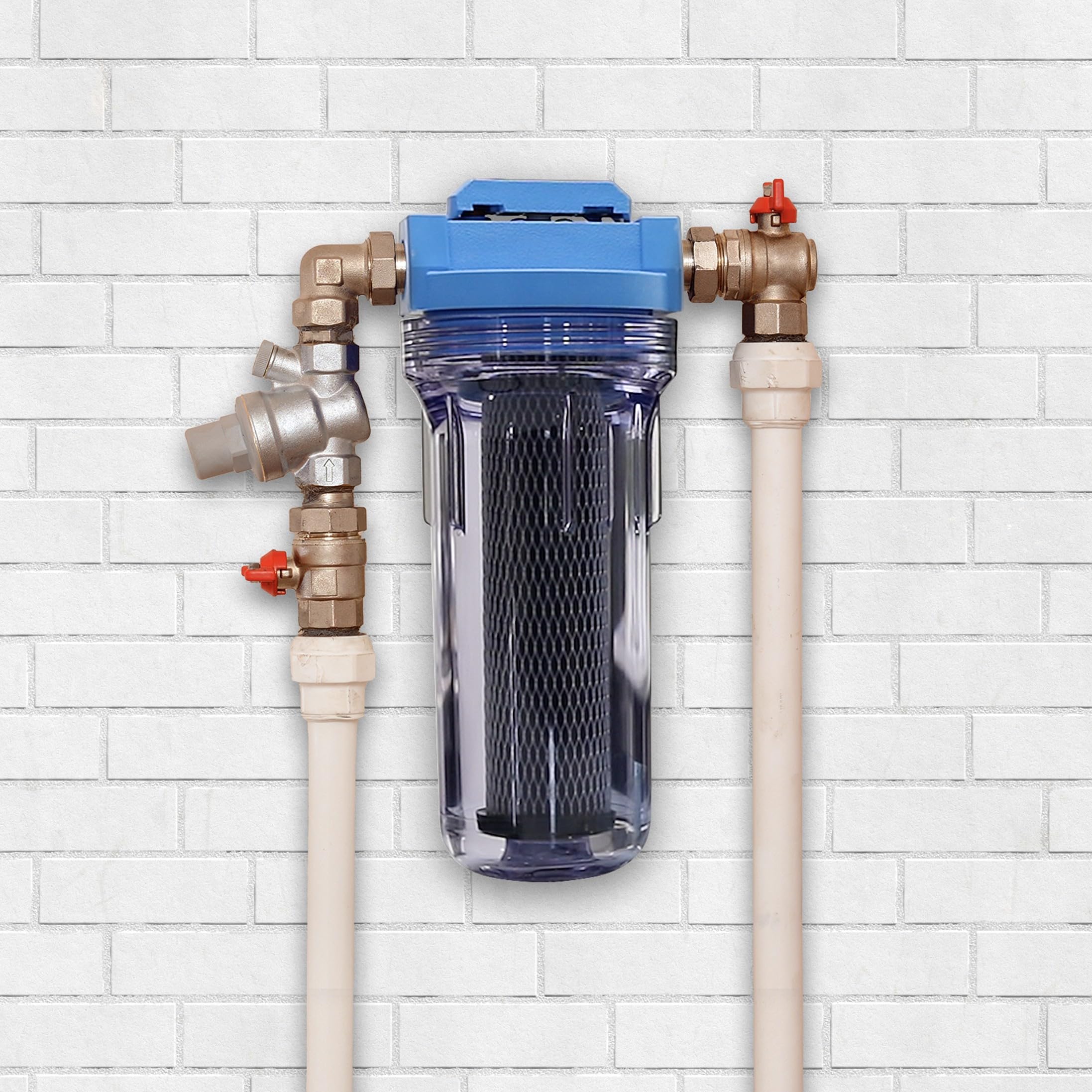 Omni Corporation U25E - Sistema de filtro de agua para toda la casa con carcasa transparente