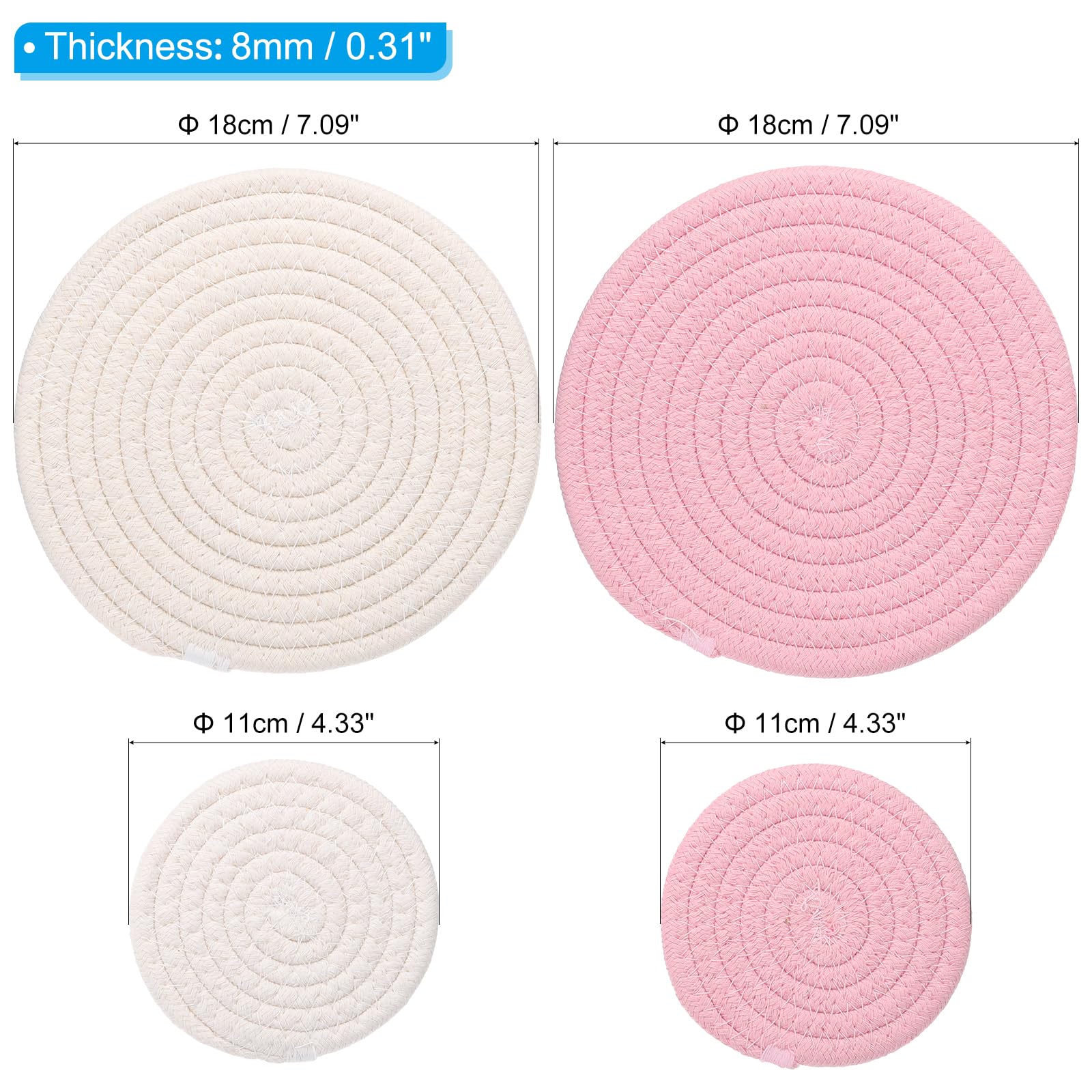 PATIKIL Plant Coasters 4 Inch 7 Inch - Image 2