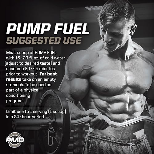 Miniatura 44 de PMD Sports Pump Fuel Ultra Insanity - Polvo y bomba muscular de primera calidad, mayor enfoque, resistencia y recuperación, creatina premium, Mango
