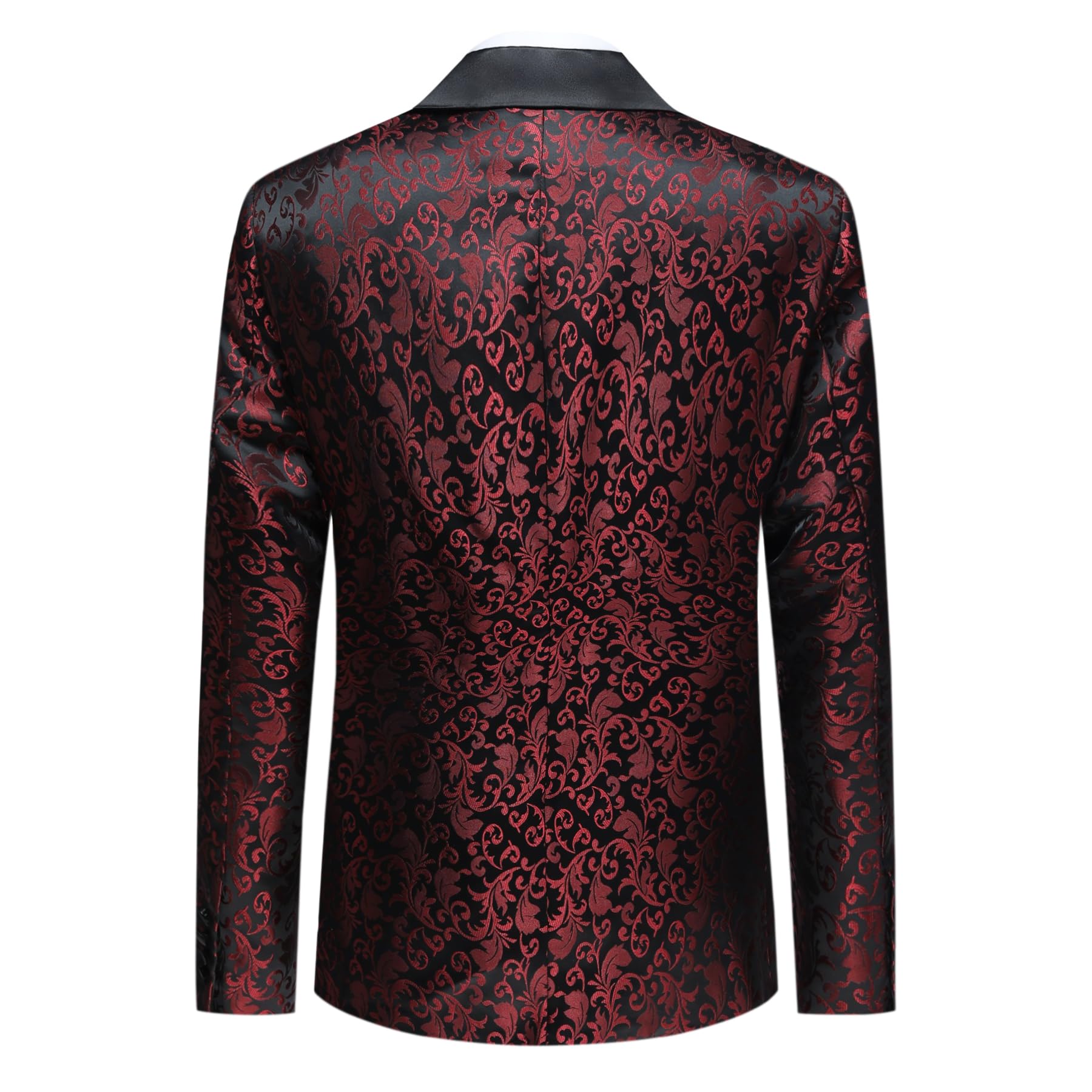 Allthemen Hombre Blazer Casual con Paisley Jacquard Chaqueta de Traje 1 botón Color Liso Regular Negocios Boda