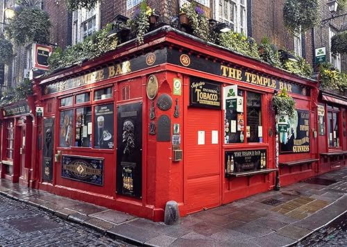 BELECO 7x5ft Fabric Dublin Temple Bar Photography Backdrop Ireland Downtown