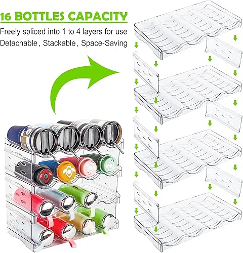 Miniatura 2 de Organizador de botellas de agua para vaso Stanley de 30 onzas, soporte para botella de agua para gabinete, estante apilable de almacenamiento de
