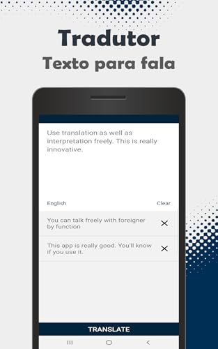 Tradutor - suporte para 104 idiomas (inglês, chinês, japonês, espanhol, francês, etc)