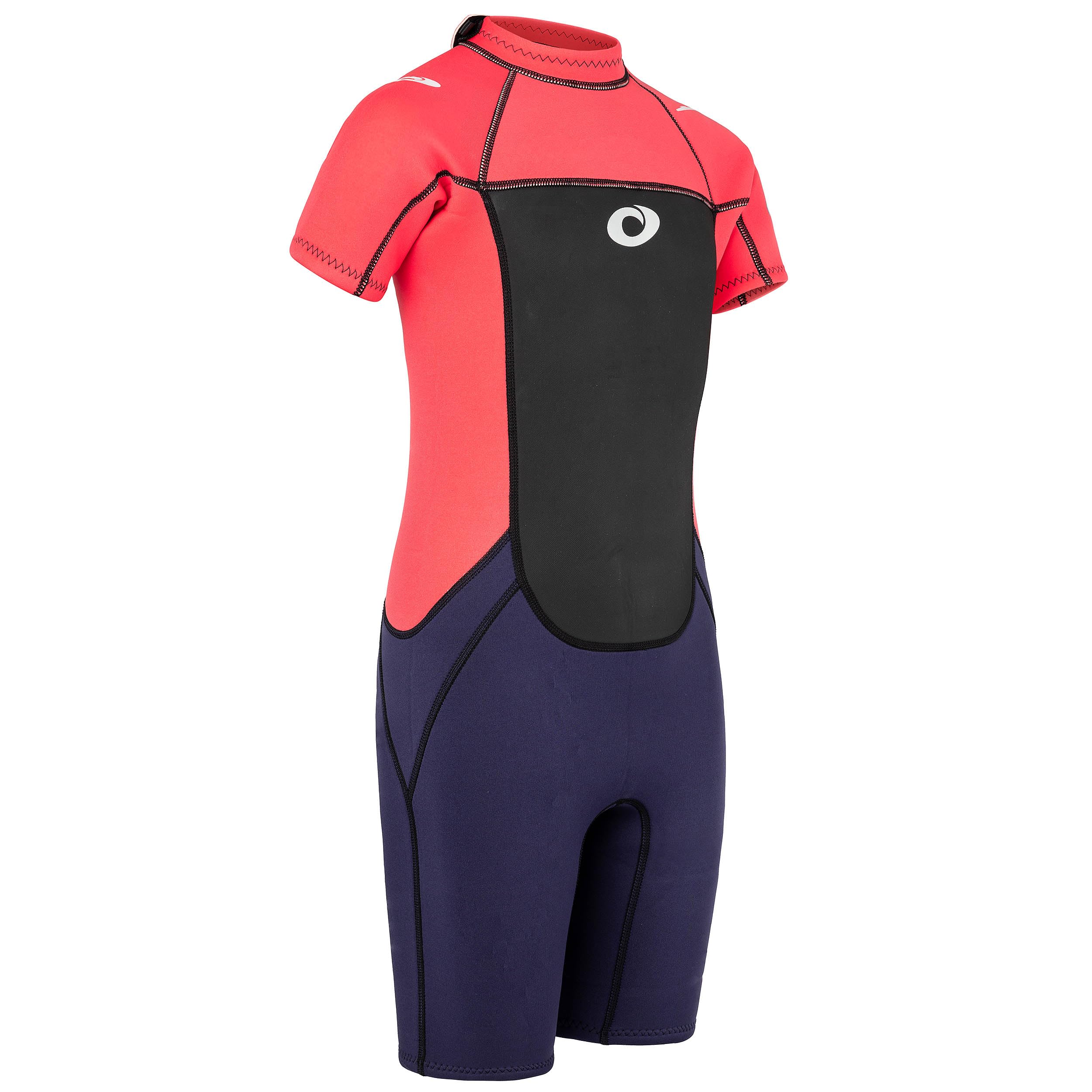 Osprey Origin 3 mm Neoprenanzug, Kinder-Sommer-Neoprenanzug, kurzärmelig, Neoprenanzug, Rosa