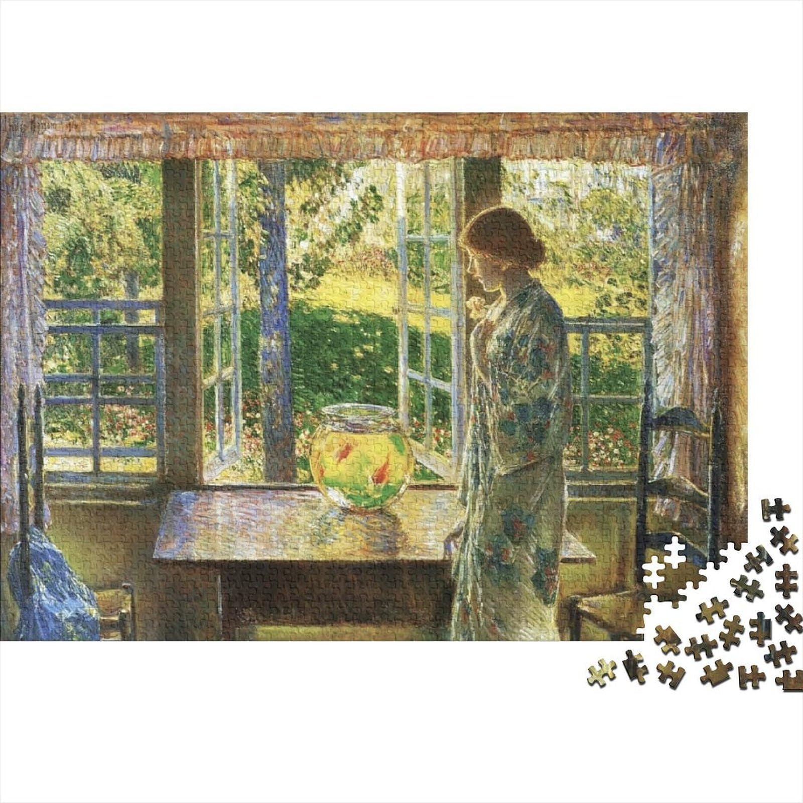 Surreal Painting Jigsaw Puzzle 1000 Piece Recyclable Material Illustration Adult Jigsaws Family Gaming Time Props Interesting Family Game for Women 38x26cm/1000pcs