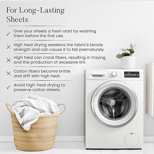 Miniatura 6 de CHATEAU HOME COLLECTION Sábanas individuales para cama individual, juegos de sábanas y fundas de almohada, sábanas de 800 hilos, sábanas de hotel,