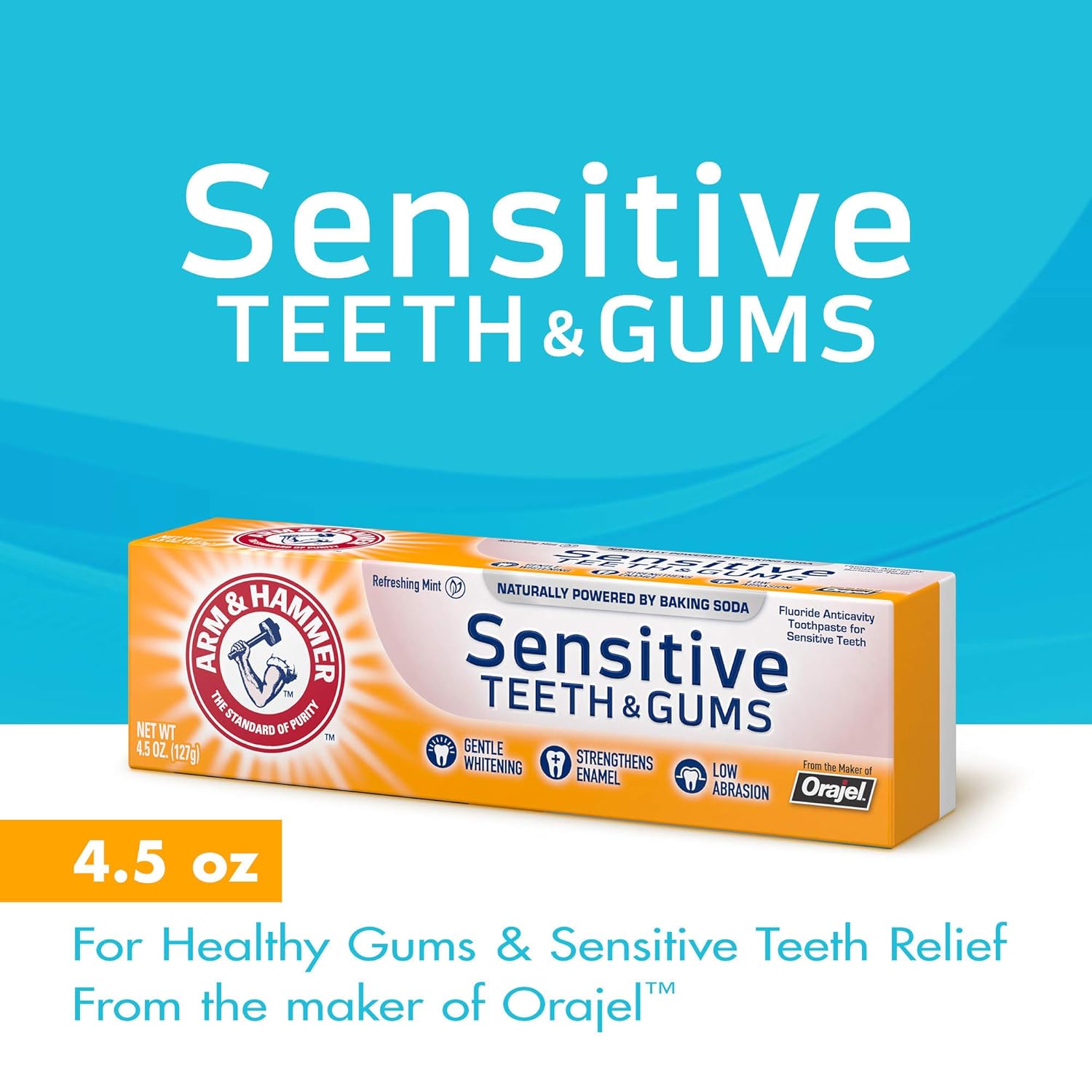 Buy ARM & HAMMER Sensitive Teeth & Gums Toothpaste, Refreshing Mint