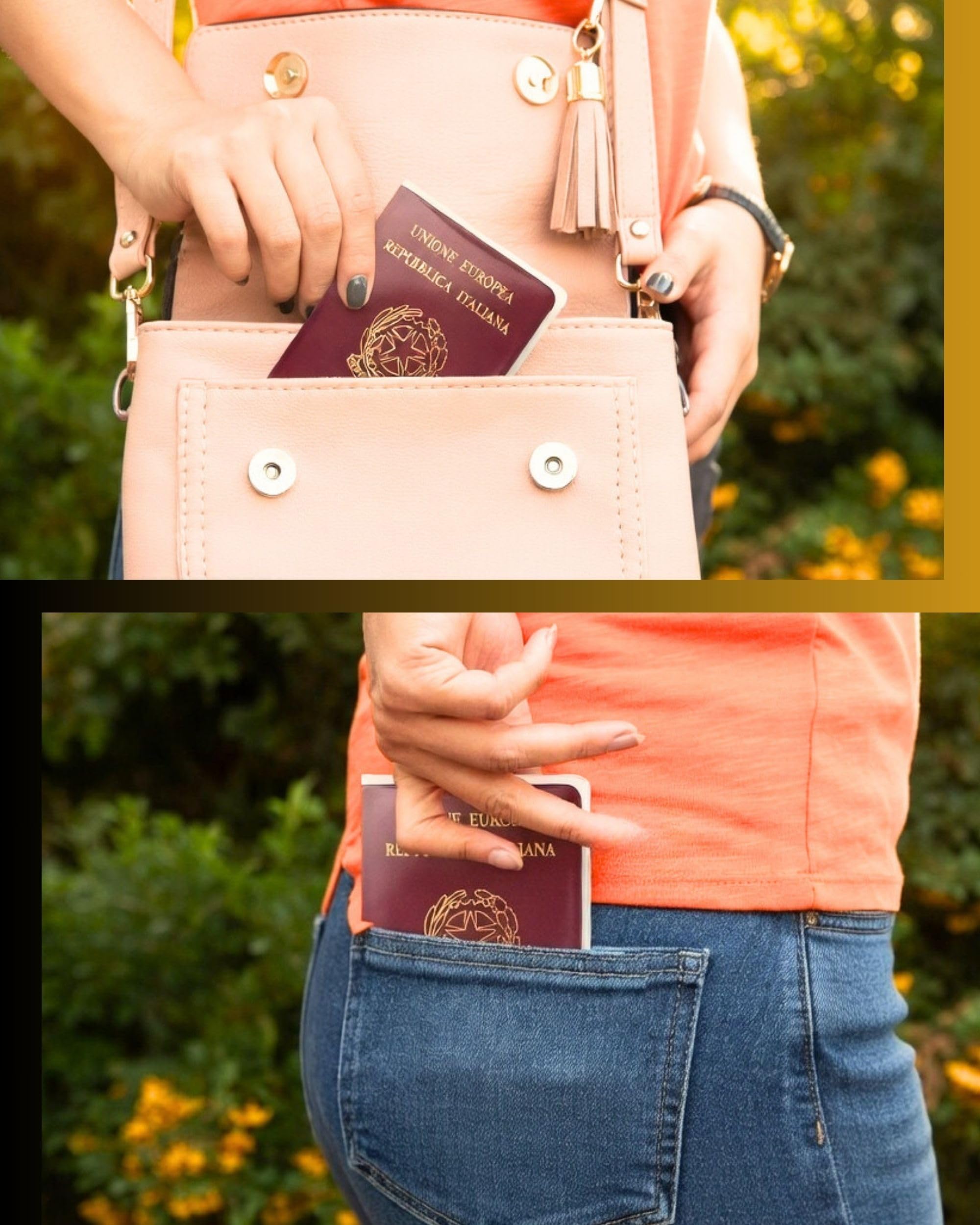Ugozen Porta Passaporto Transparente | Etui di Protezione Pratico per Passaporti | Pochette per Passaporto da Viaggio - Protezione Ottimale (2)