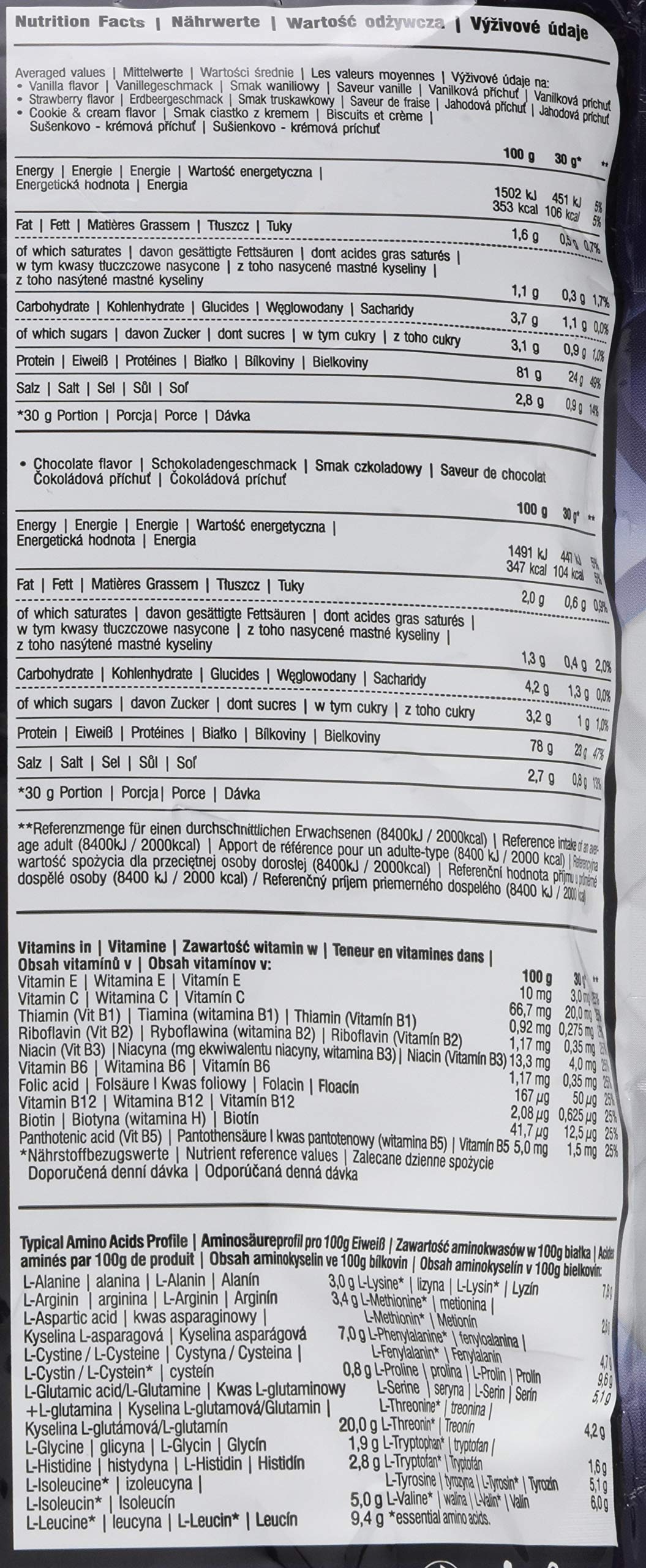 HI-TEC Casein Truskawka, 1000 g