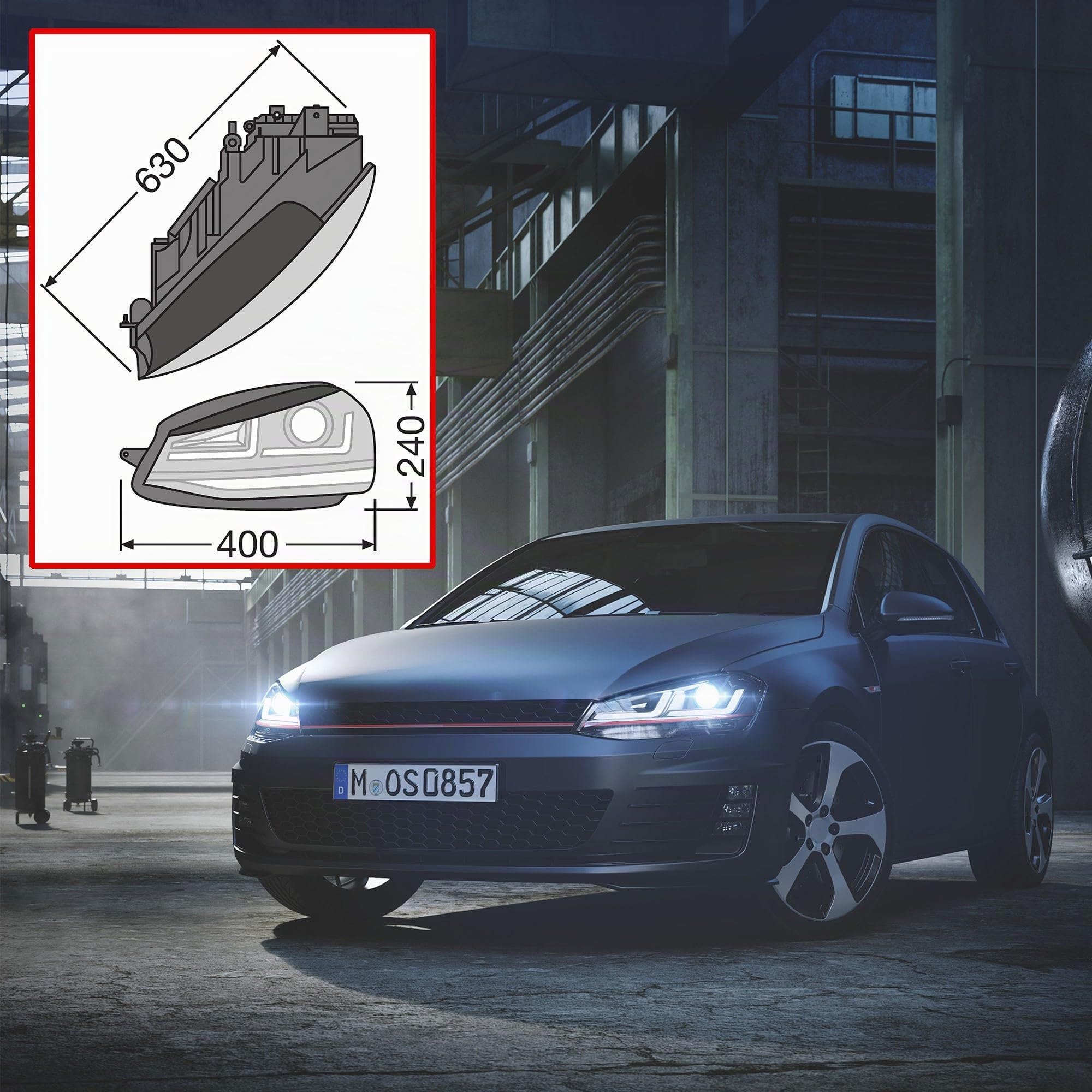 OSRAM LEDriving® Golf VII LED Kit de faro, GTI edition, sostituzione alogeno