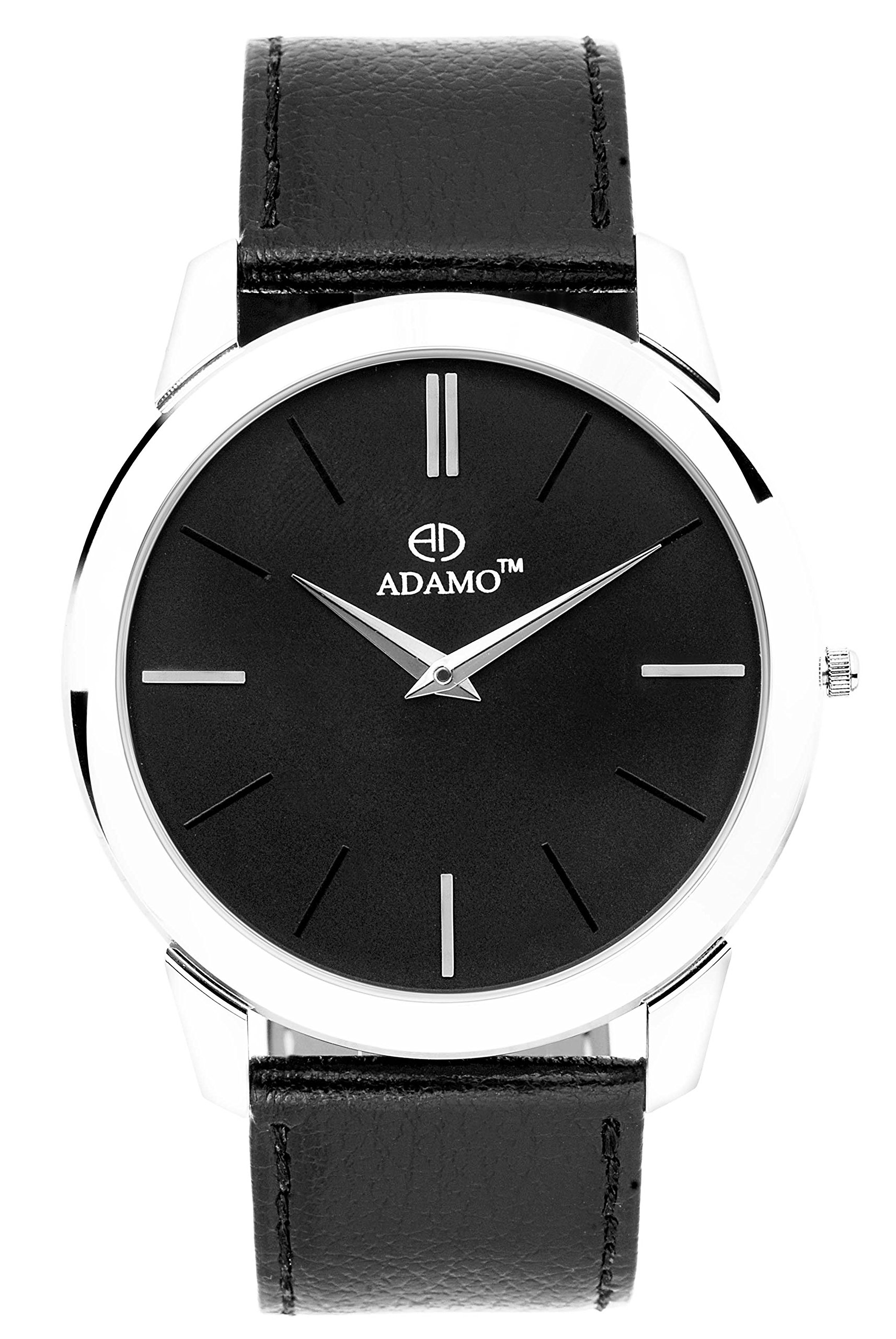 ADAMO Slim Black Dial Mens & Boys Watch AD64SL02 (B0198EY7XY) Amazon Price History, Amazon Price Tracker