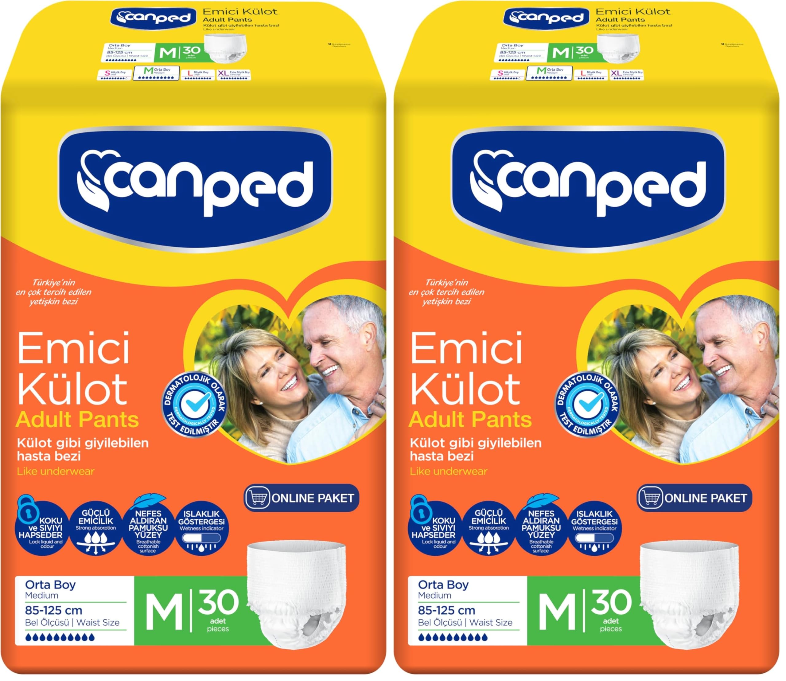 CANPED Online Emici Külot Orta 30'lu (2 paketi)
