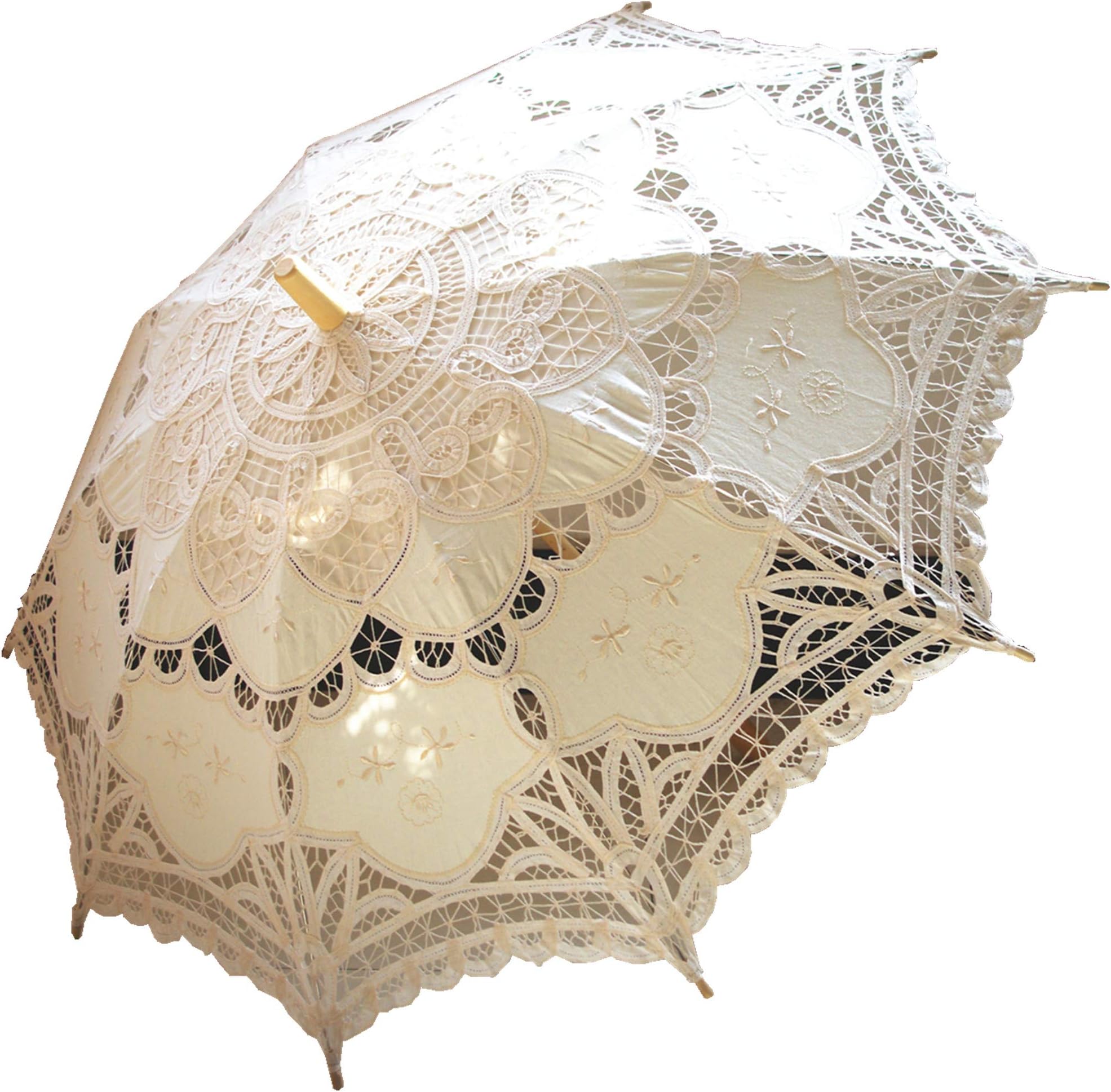Handmade Lace Parasol Umbrella Wedding Bridal 30 Inch Adult Size