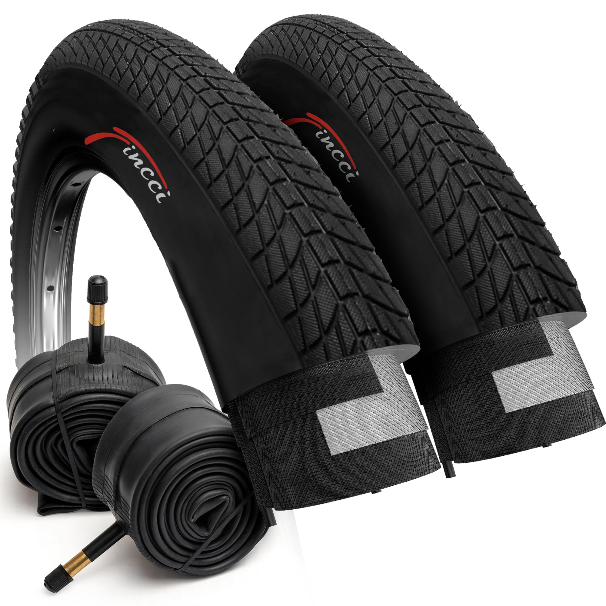 Pneus Bmx 20 Lot De Pneus De Vélo 20 Pouces Avec Chambres à Air
