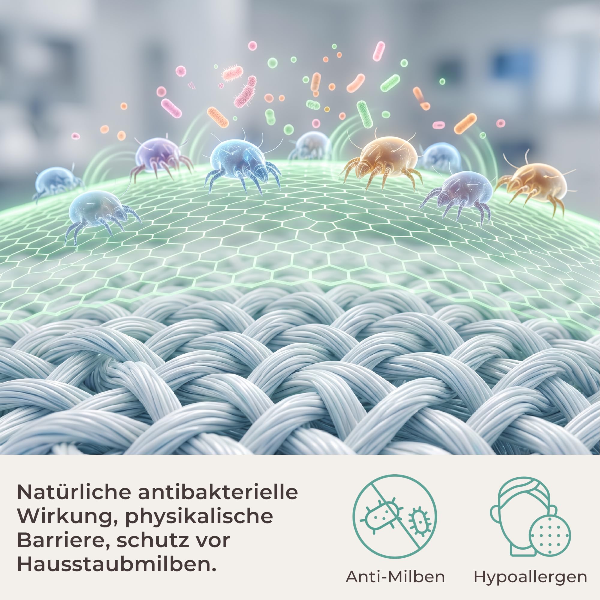 RECCI Bambus Wasserdichter Matratzenschoner 180 x 200 cm, Atmungsaktiv Matratzenauflage, Anti-Allergie, gegen Milben, Matratzenschutz für Baby Kinder Haustier [180 x 200 ] 1 Stück
