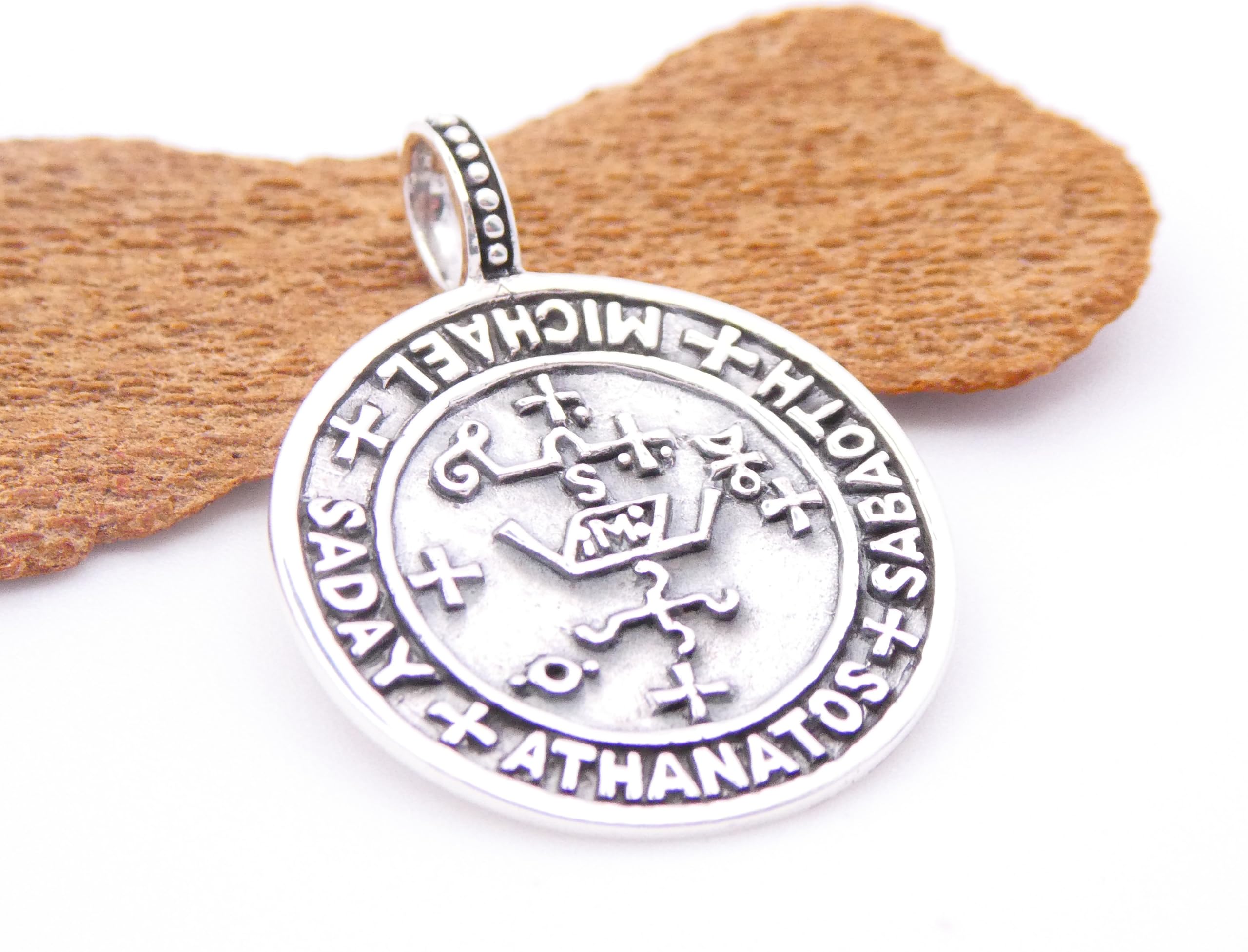 Anhänger Erzengel Michael aus 925 Sterlingsilber – Schutzsymbol Kettenanhänger, Unisex Schmuck,