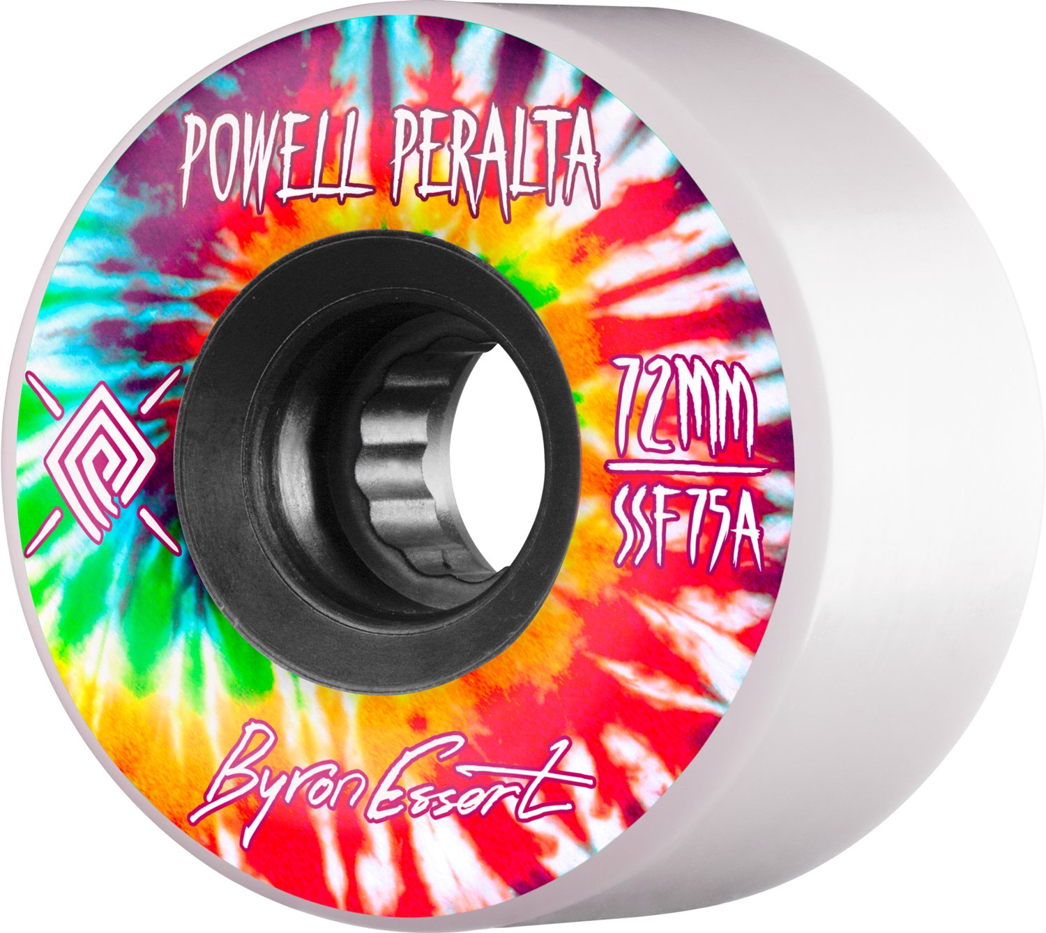 Bones Wheels Huesos Ruedas Byron Essert 72 mm 75 A Blanco con Negro Hub (Nuevo)