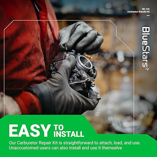 Miniatura 7 de BlueStars Kit de reconstrucción de carburador RB-100 con bombilla de imprimación, compatible con Zama C1Q-S serires STHIL HS45 FS55 FS38 BG45 MM55 y