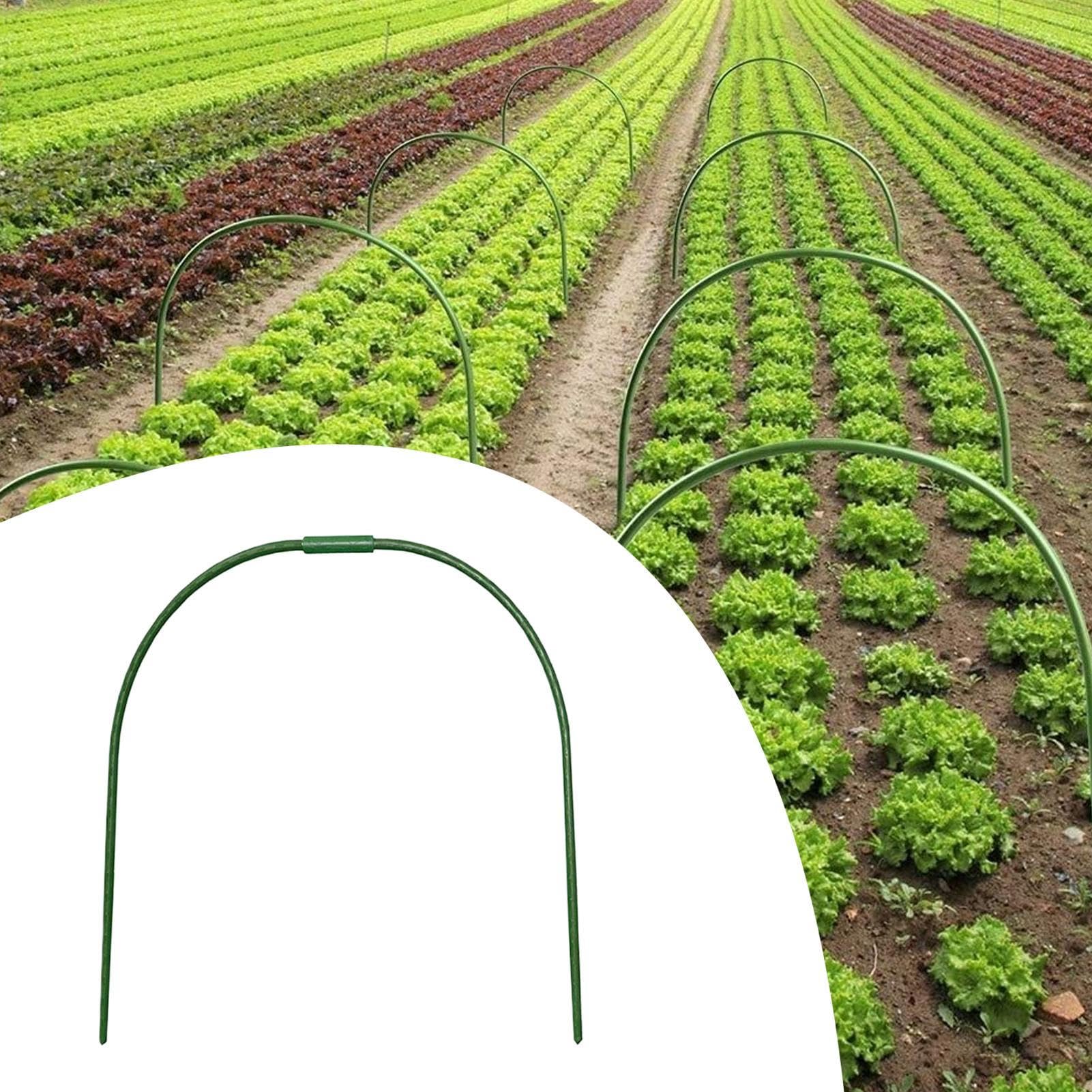 Aro para Cubierta de Hileras Túneles De Cultivo para Huertos | 10 Piezas Protección Heladas Crecimiento Plantulas Cultivo