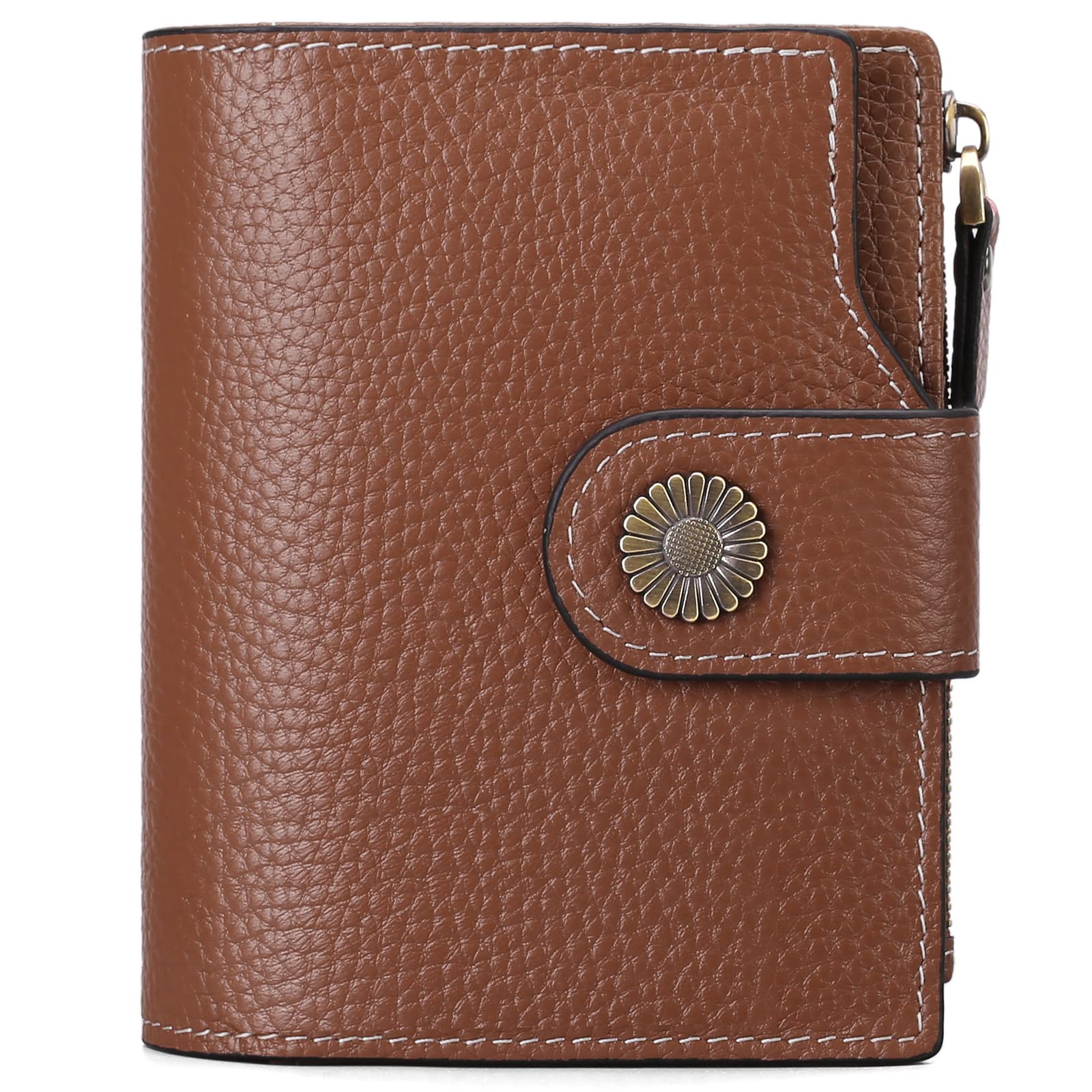 FALAN MULE Small Wallet for Women Leather Bifold Compact Small Womens Wallet with RFID Blocking