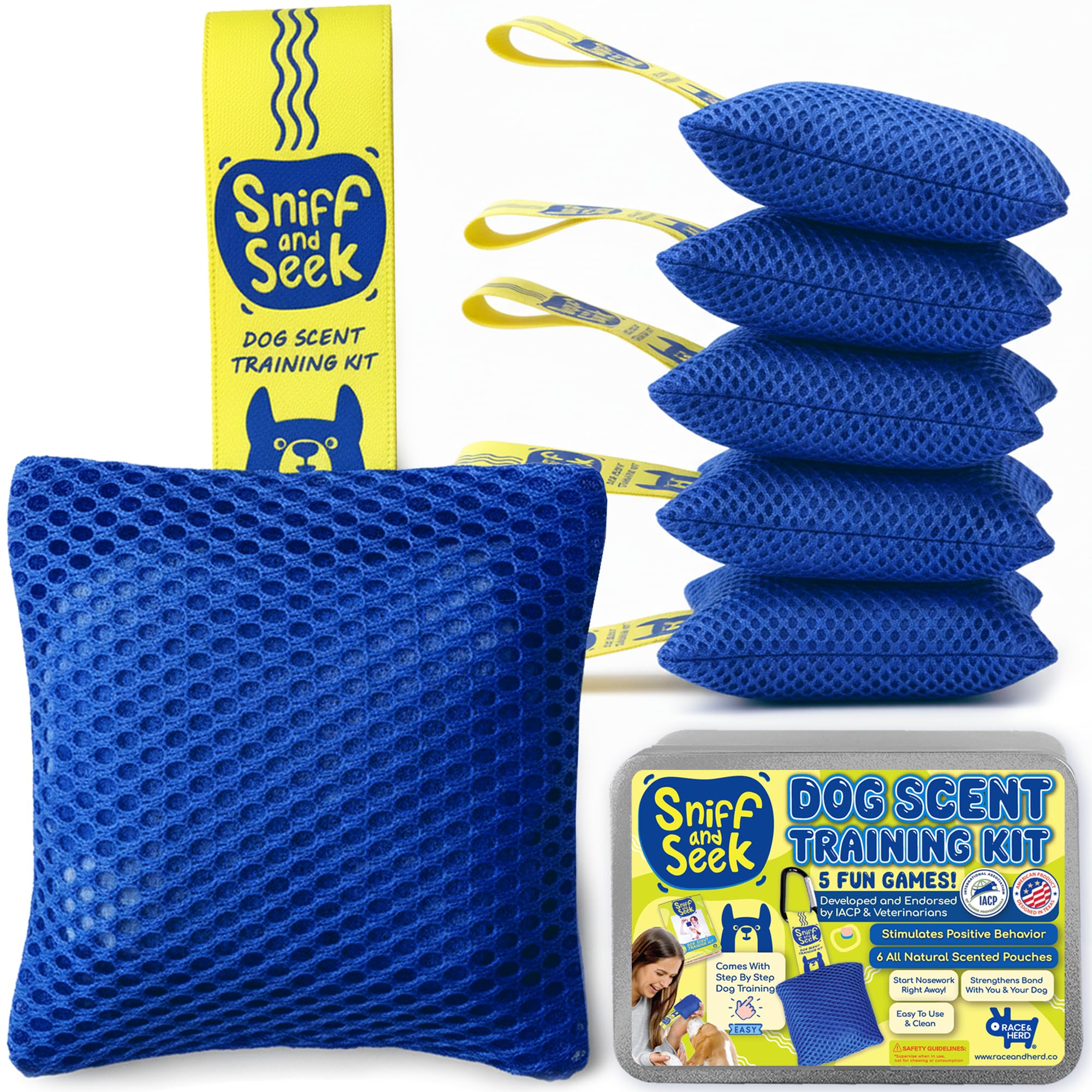 Race & Herd Dog Scent Training Kit, Brain Training Game & Nose Work Toy, Scent Training Kit for Odor Loss, Dog Training Kit for Scent Work, Enrichment & Spiritual Stimulation