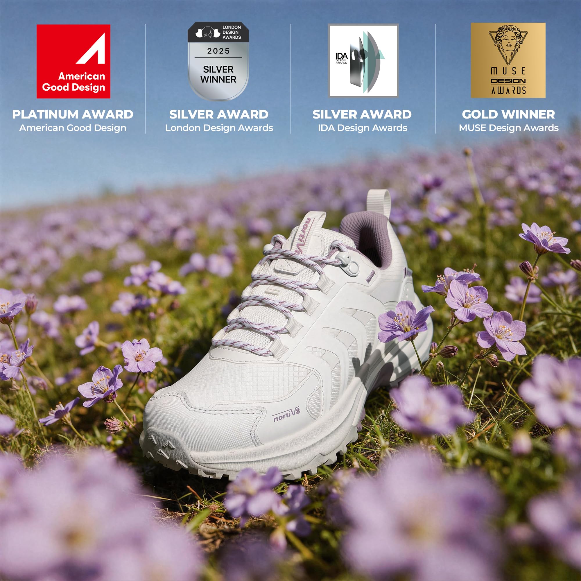 NORTIV 8 Armadillo FieldLite Chaussures de randonnée imperméables et légères pour la marche tout au long de la journée antidérapantes pour le trekking, le camping, l'escalade