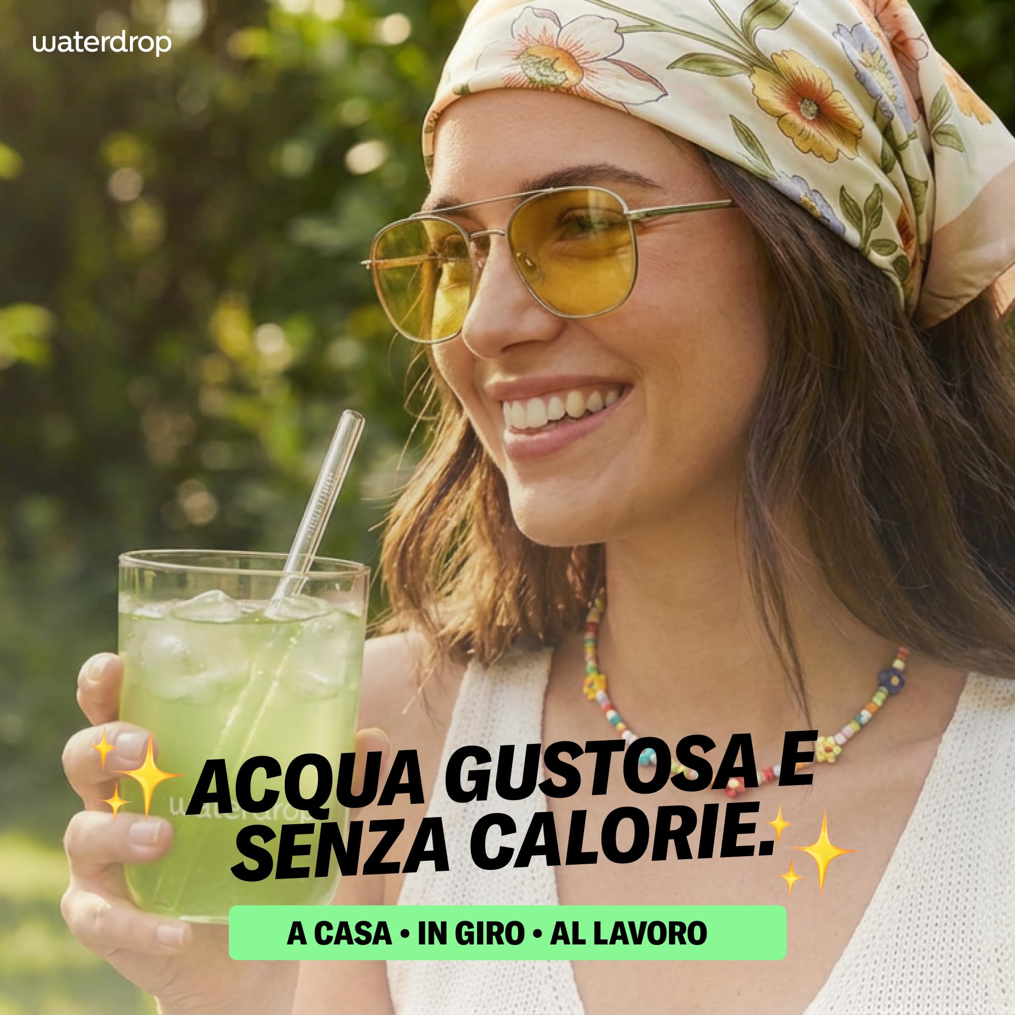 waterdrop® Set Microdrink - 48 cubetti waterdrop per acqua, Pacchetto di prova con 4 gusti aromatizzanti, insaporitore acqua senza zucchero, acqua aromatizzata, Aqua in Cubetti per bevande