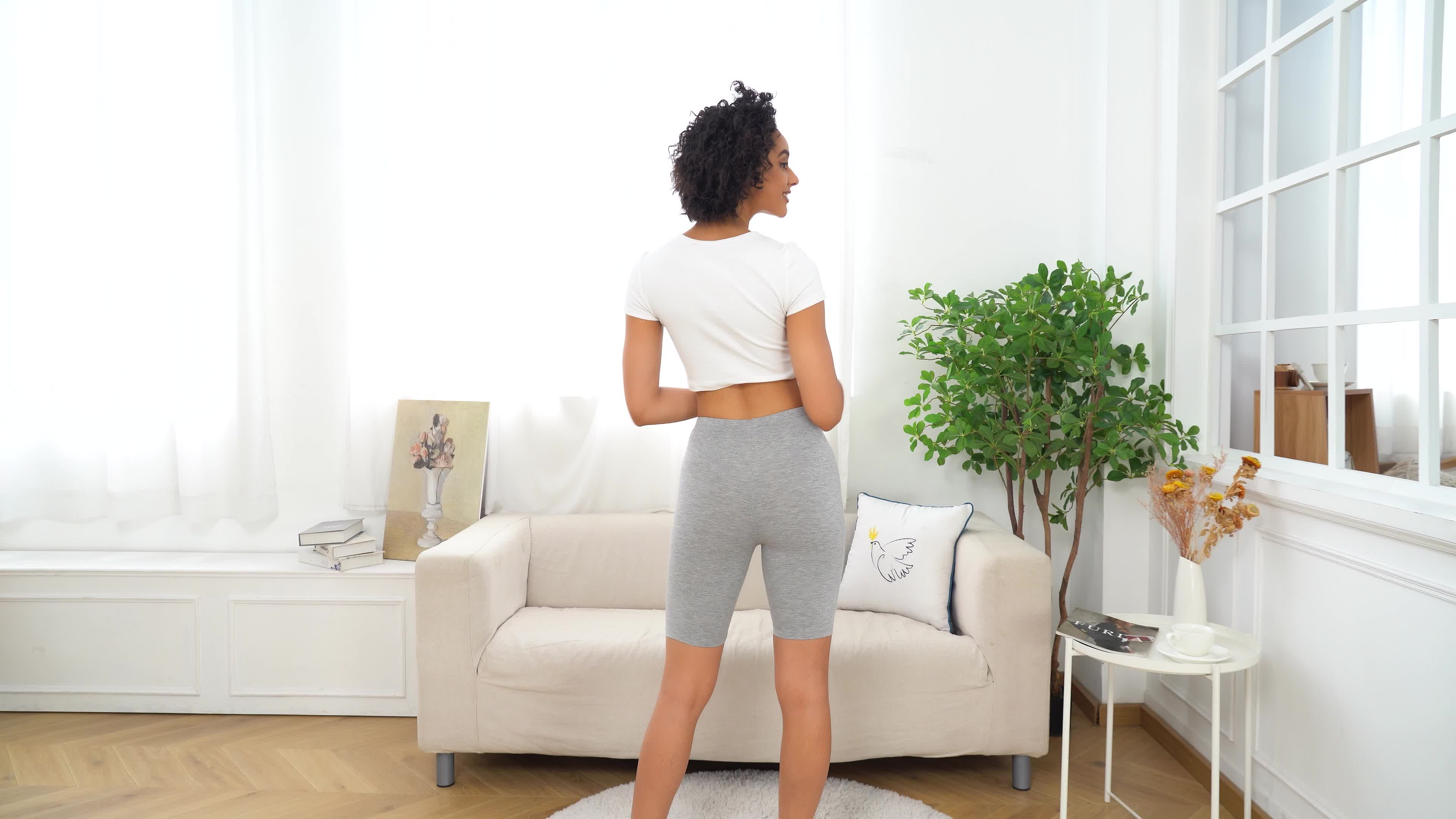 Kotii Women's Buttery Soft Short Leggings Modal Shorts Under