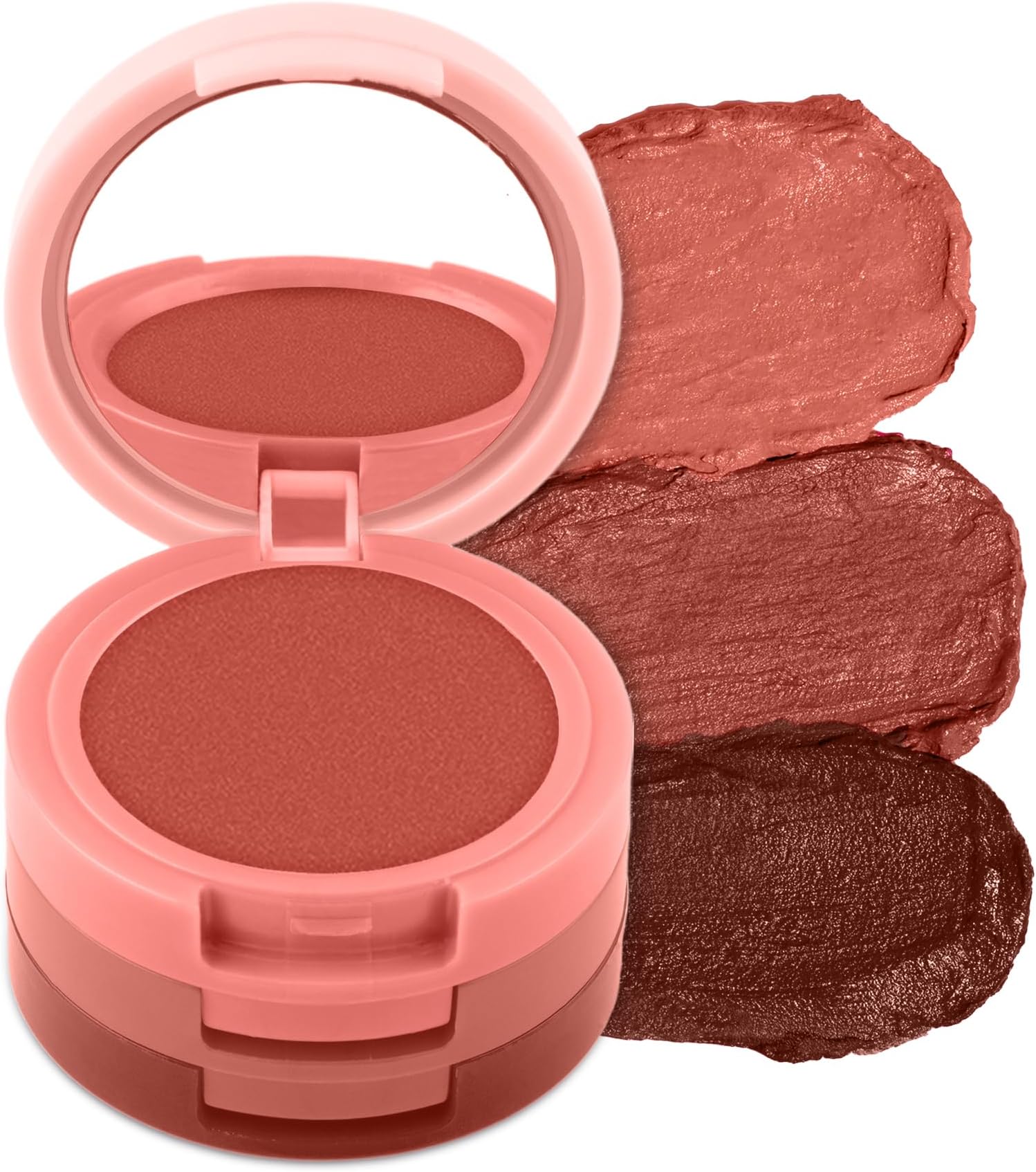 RENEE Glam Stack Creme Lip & Cheek Tint - Nude 4.5gm - 3 Shades in 1, Rich Creamy Natural Seamless Finish, Smooth & Blendable Formula- Travel Friendly, Quick & Easy to Use