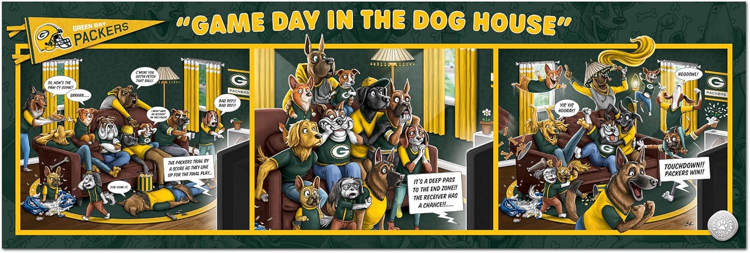 YouTheFan NFL Game Day in The Dog House - 1000pc Puzzle