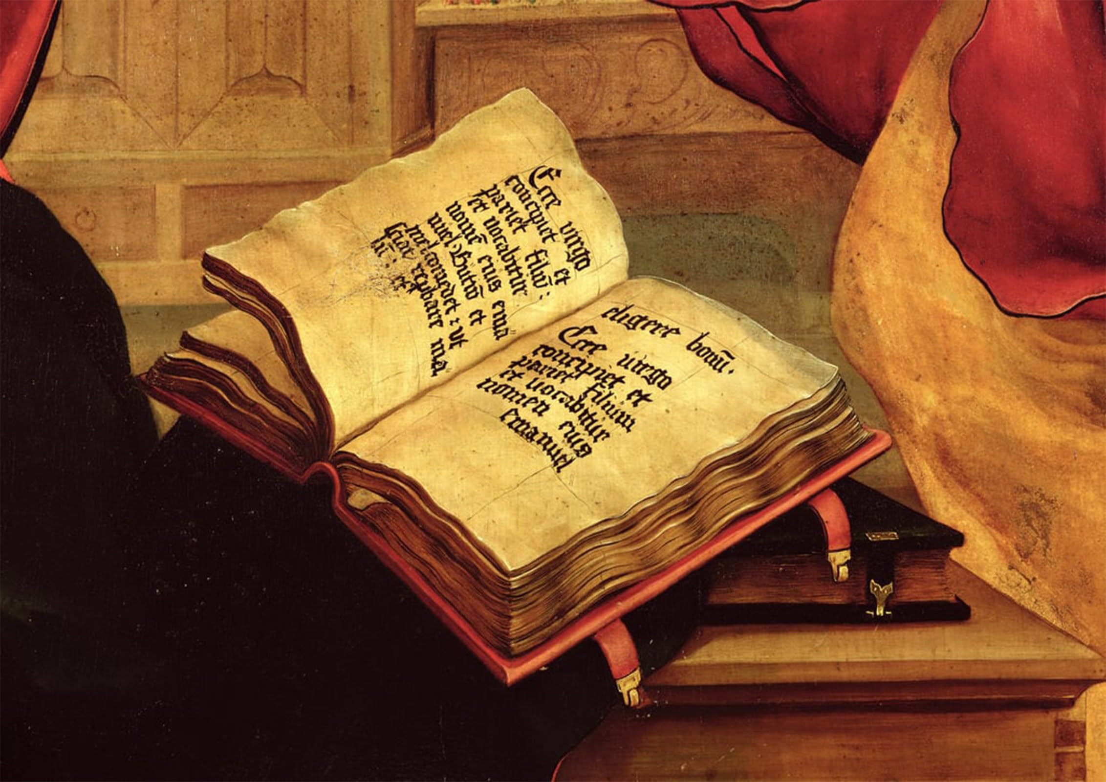 SERENDIPITP Aesthetic Poster Photo Wall Print Retro Picture the Virgin's Book Detail From the Annunciation by Matthias Grünewald Modern Wall Artwork for Home Decor 60x90cm
