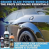 Vista 2 de Grand Slam - Paquete de 3 – Incluye gel de brillo de neumáticos (8 onzas), removedor de arañazos de coche (4 onzas), vinilo repelente al agua