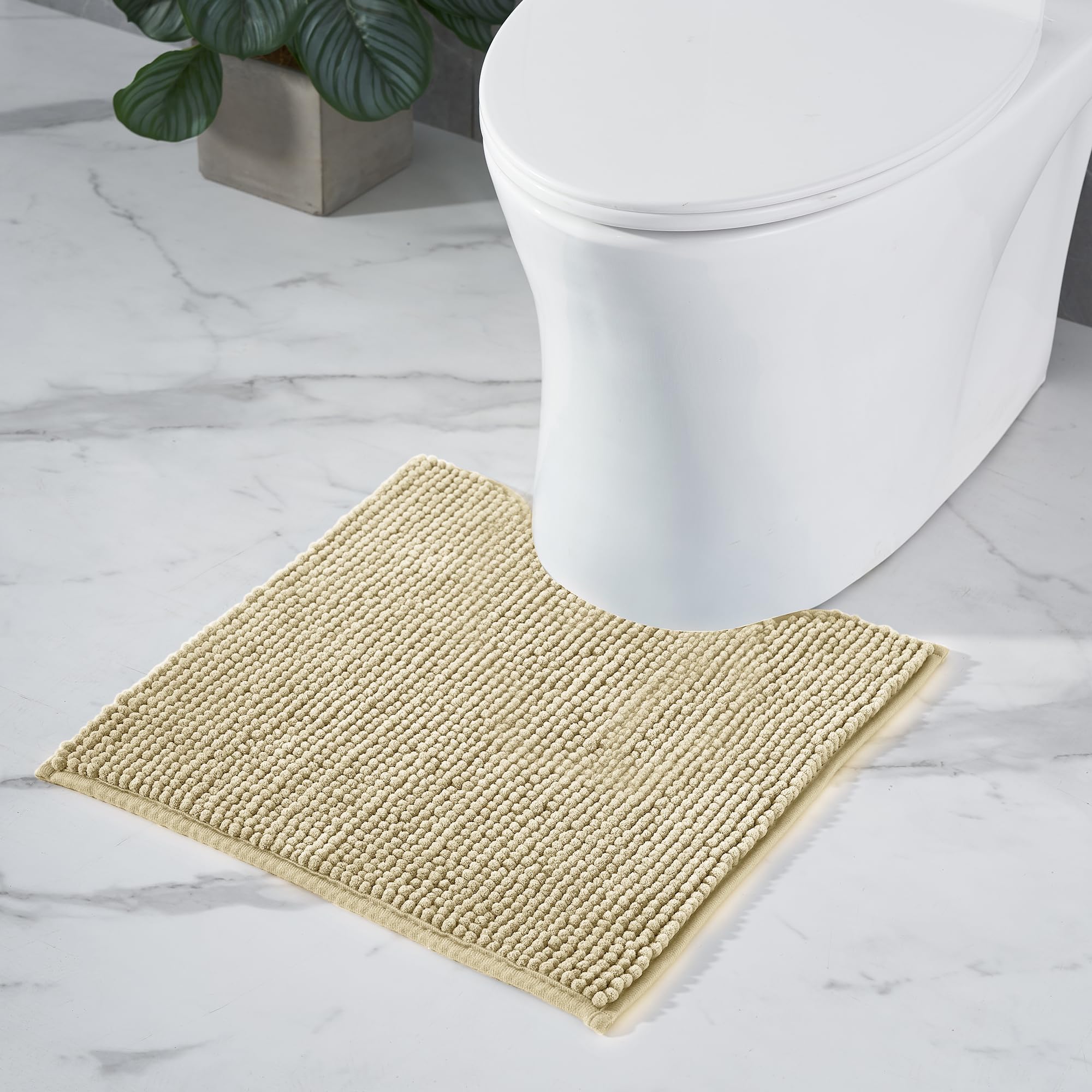 Decomira Badmat Anti-Slip | Super absorberend en machinewasbaar | Te combineren als badmat set | Voor de badkamer, douche, bad of als WC mat | Petrol Turkoois - 40x60 cm