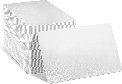 100 unidades de tarjetas de visita de sublimación en blanco Tarjetas de sublimación Tarjetas de visita de sublimación de doble cara de aluminio