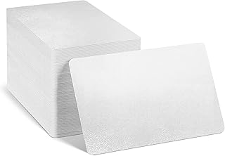 100 Pcs Sublimation Business Card Blanks - Sublimation Cards Sublimation Business Cards Double Sided Aluminum Business Car...