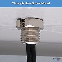 Vista 4 de Proxicast Antena de montaje de tornillo omnidireccional 4G/5G resistente al vandalismo de bajo perfil – Cable coaxial de 10 pies – para Cisco