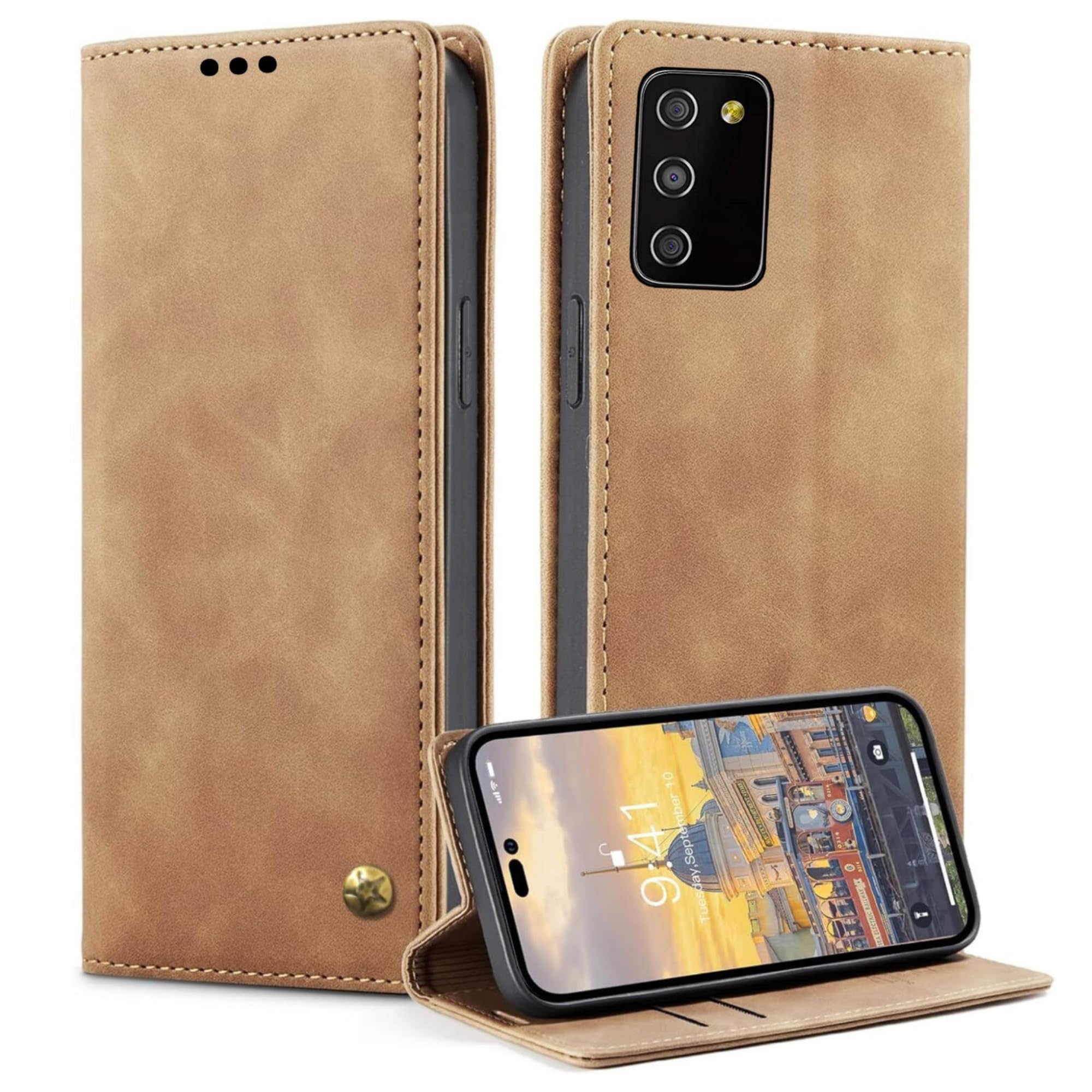 Luxury Counter Flip Cover for Nokia G42 5G Mobile Phone | Business Professional Case | Premium Leather Finish Back Cover | Foldable Stand | Wallet Card Slots | Antique Brown (B0D53SXNM4) Amazon Price History, Amazon Price Tracker